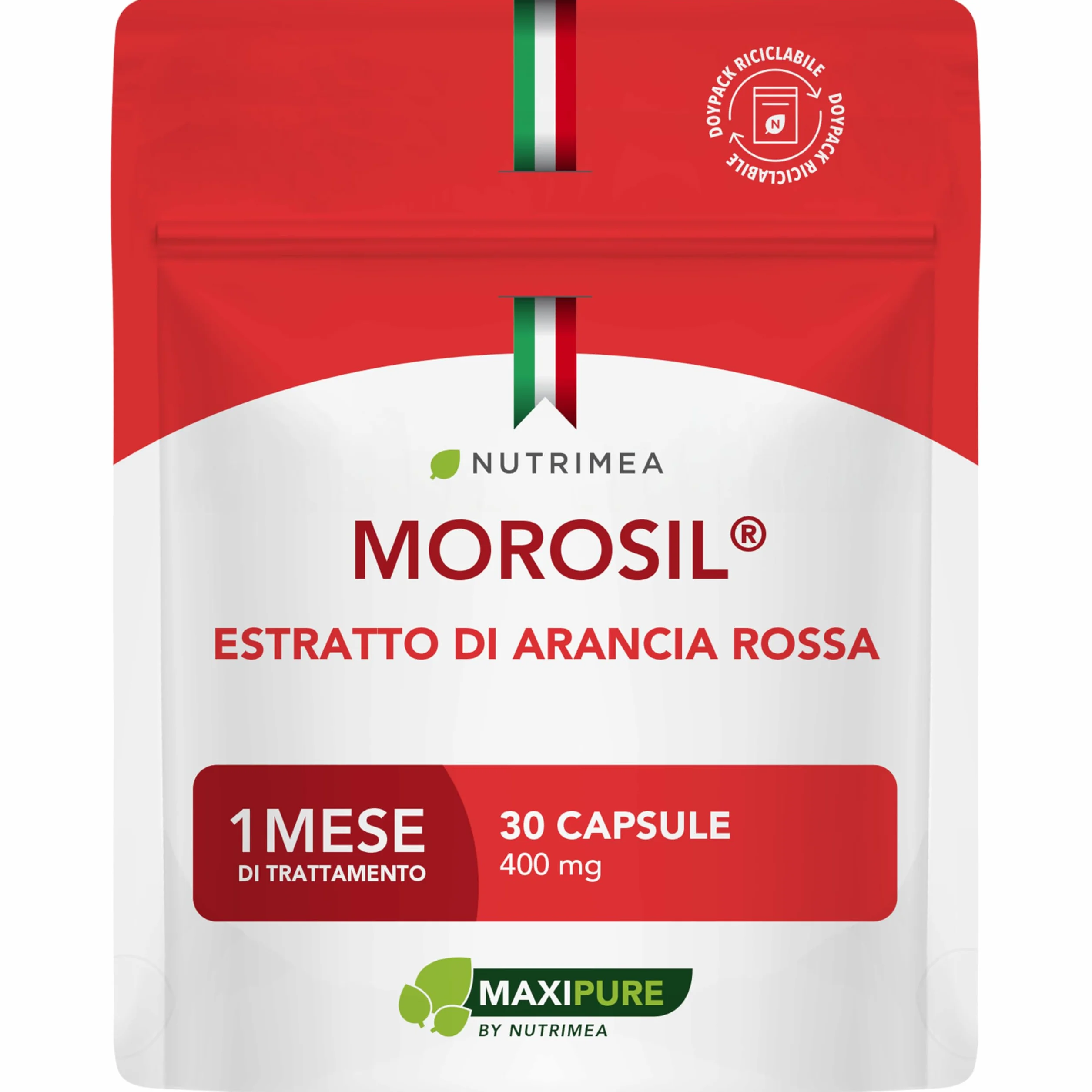 Morosil 400 mg Estratto Brevettato di Arancia Moro 30 Capsule Vegane Nutrimea