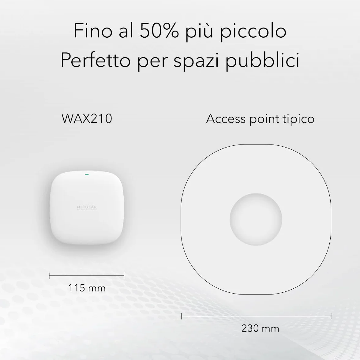NETGEAR WAX210 Wireless Access Point – WiFi 6 Dual Band, Unifi, PoE, AX1800 Velocità