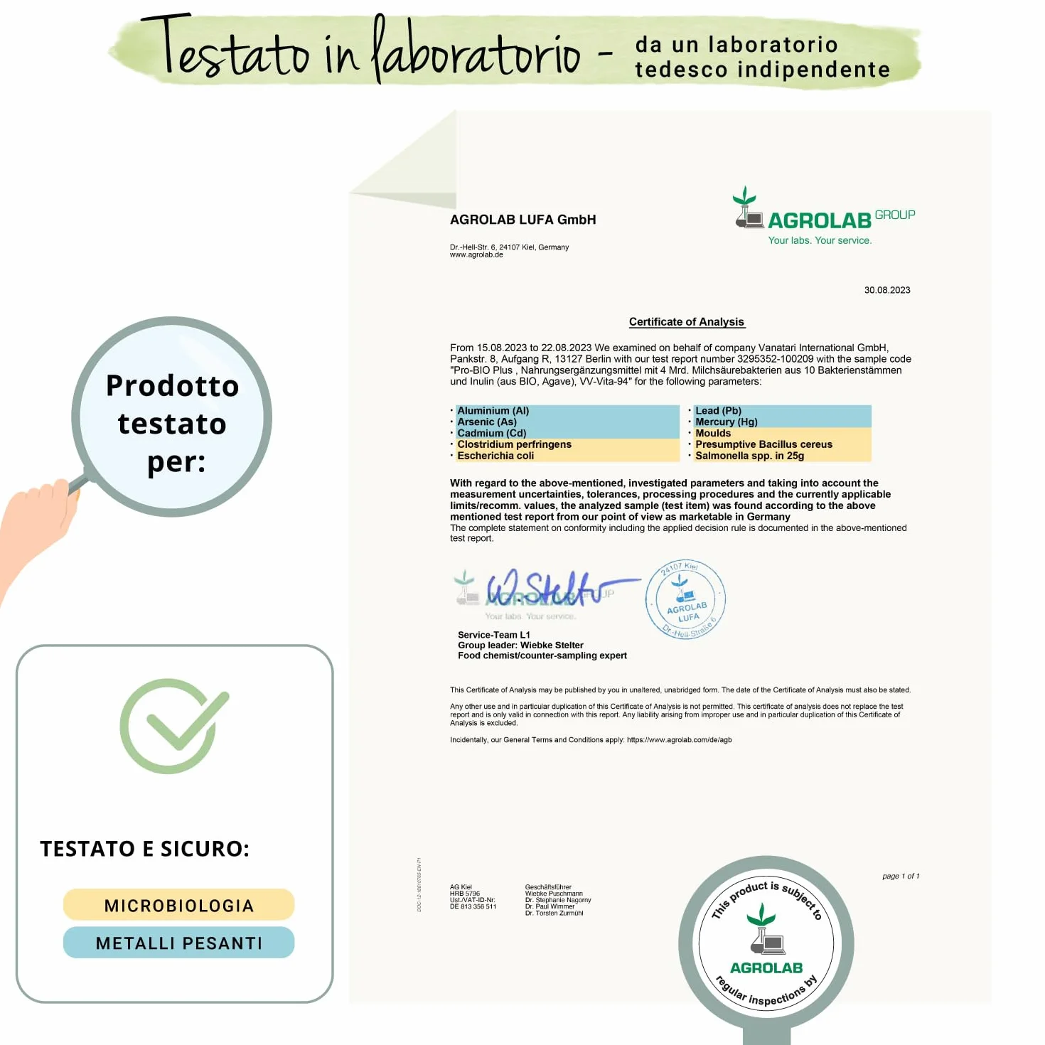 Vegavero Fermenti Lattici Probiotici BIO 60 capsule Gastroresistenti per Flora Intestinale