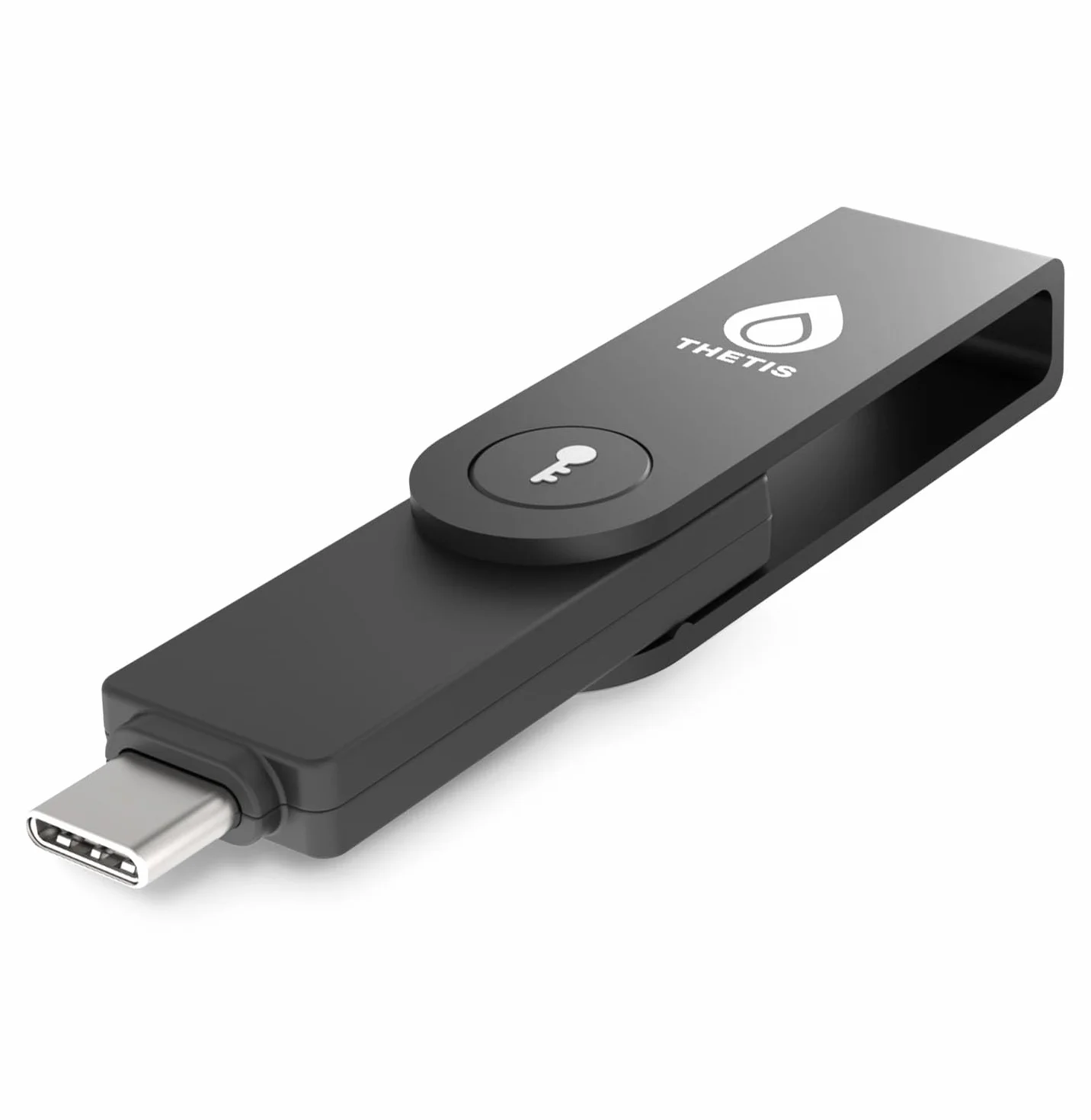 Thetis Pro-C FIDO2 Security Key Passkey Device con USB C e NFC, APP di autenticazione TOTP/HOTP, autenticazione a due fattori FIDO 2.0 2FA MFA, funziona con Windows/macOS/Linux/Gmail/Facebook/Dropbox