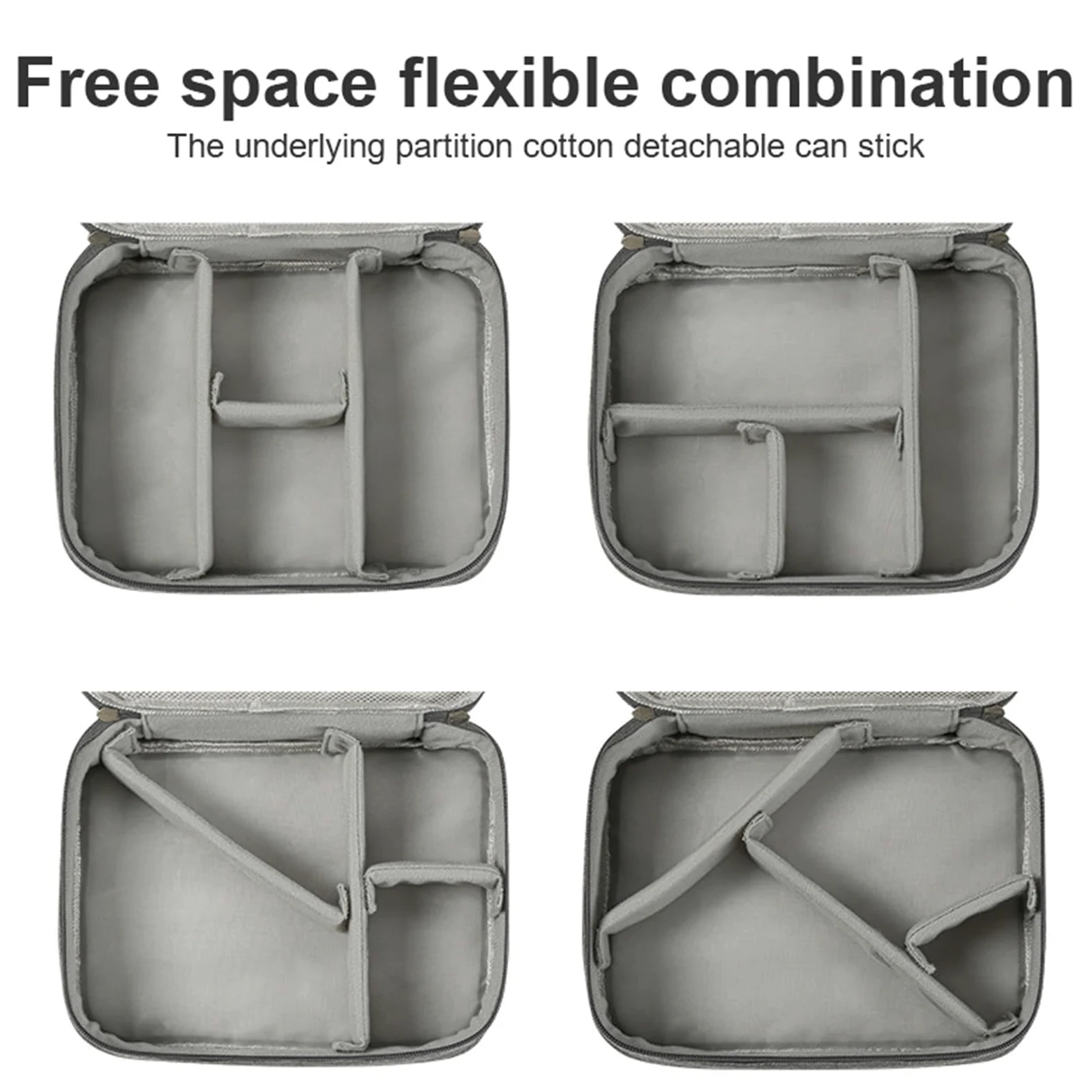 Borsa Per Cavi Caricabatterie USB digitale impermeabile, organizer portatile for cavi di ricarica da ufficio per Accessori Tecnologici(Blue 2Layer 2PCS)
