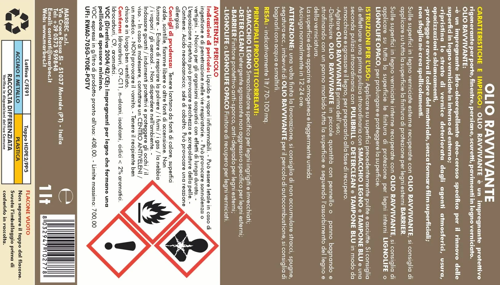 MARBEC Kit Recupera Infissi in Alluminio e Metallo - Pulizia, Rigenerazione e Protezione