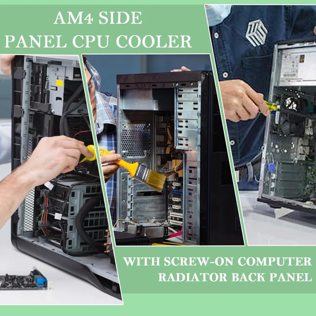 AM4 Staffa dissipatore di Calore CPU backplane - Staffa a Scatto della Base del radiatore AMD - con Supporto per Fissaggio Laterale Viti - AM4 B350 X370 A320 X470