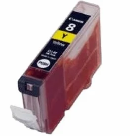 CARTUCCIA CANON CLI-8 GIALLA COMPATIBILE CON CHIP PER CANON IP 4200 MP 500 CLI-8Y CAPACITA 13ML