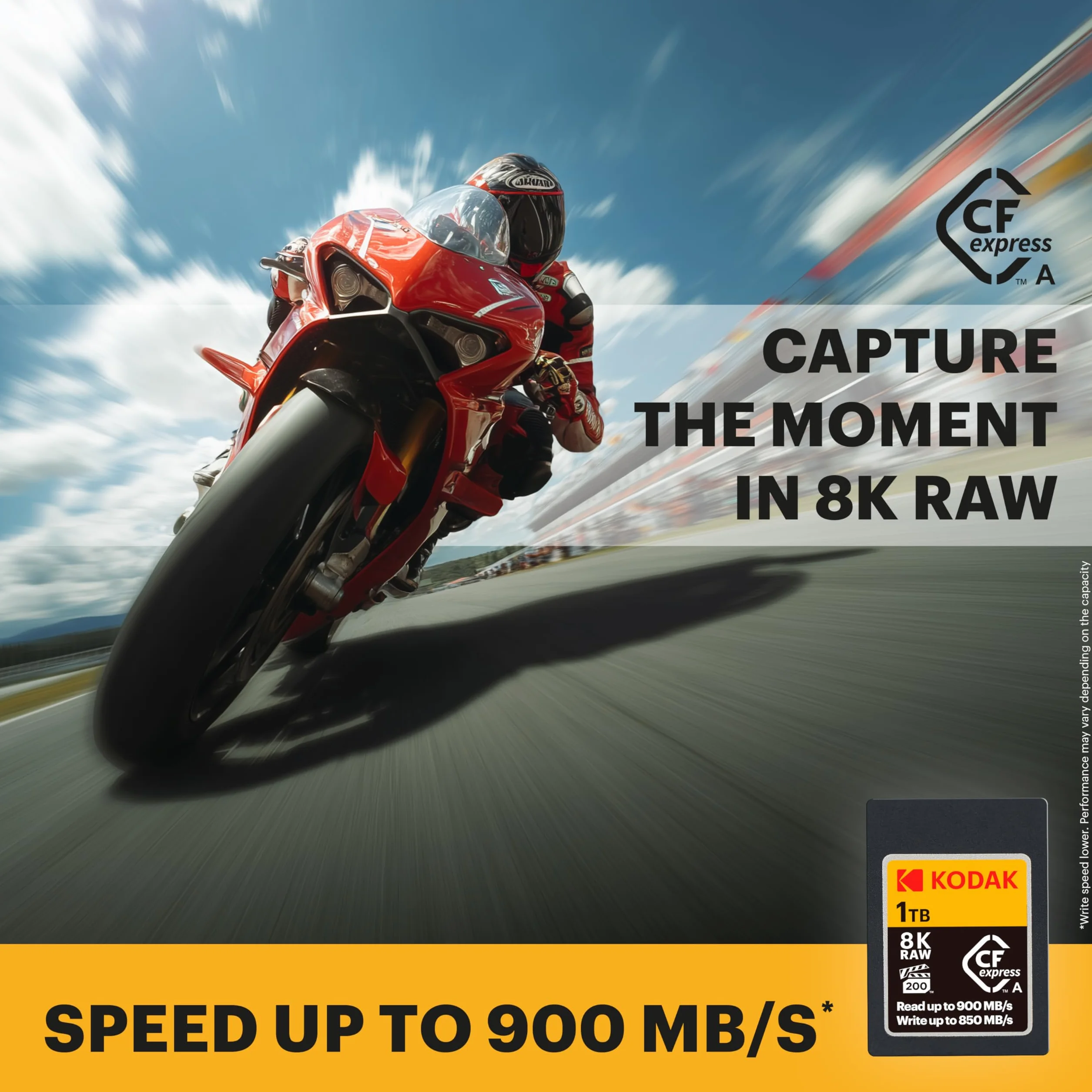 Kodak - Scheda CFexpress Tipo A 360GB - Alta Velocità 1700MBps - Compatibile con fotocamere e video 8K/4K - 6 g - Stoccaggio affidabile e veloce per professionisti