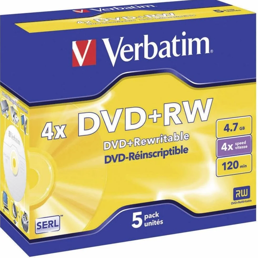 Verbatim 432294 DVD-RW 4.7GB, Confezione da 1