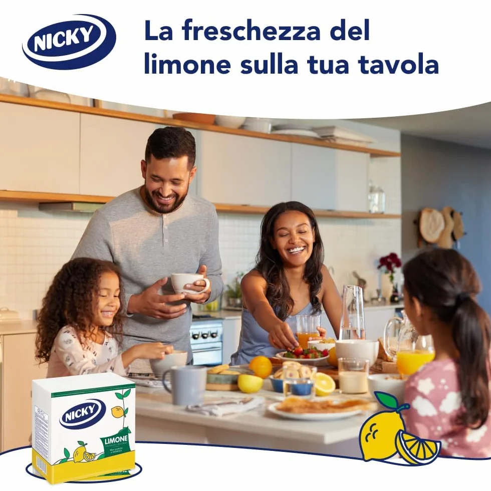 Nicky Limone Tovaglioli Decorati 2 Veli 35 Pezzi Carta FSC