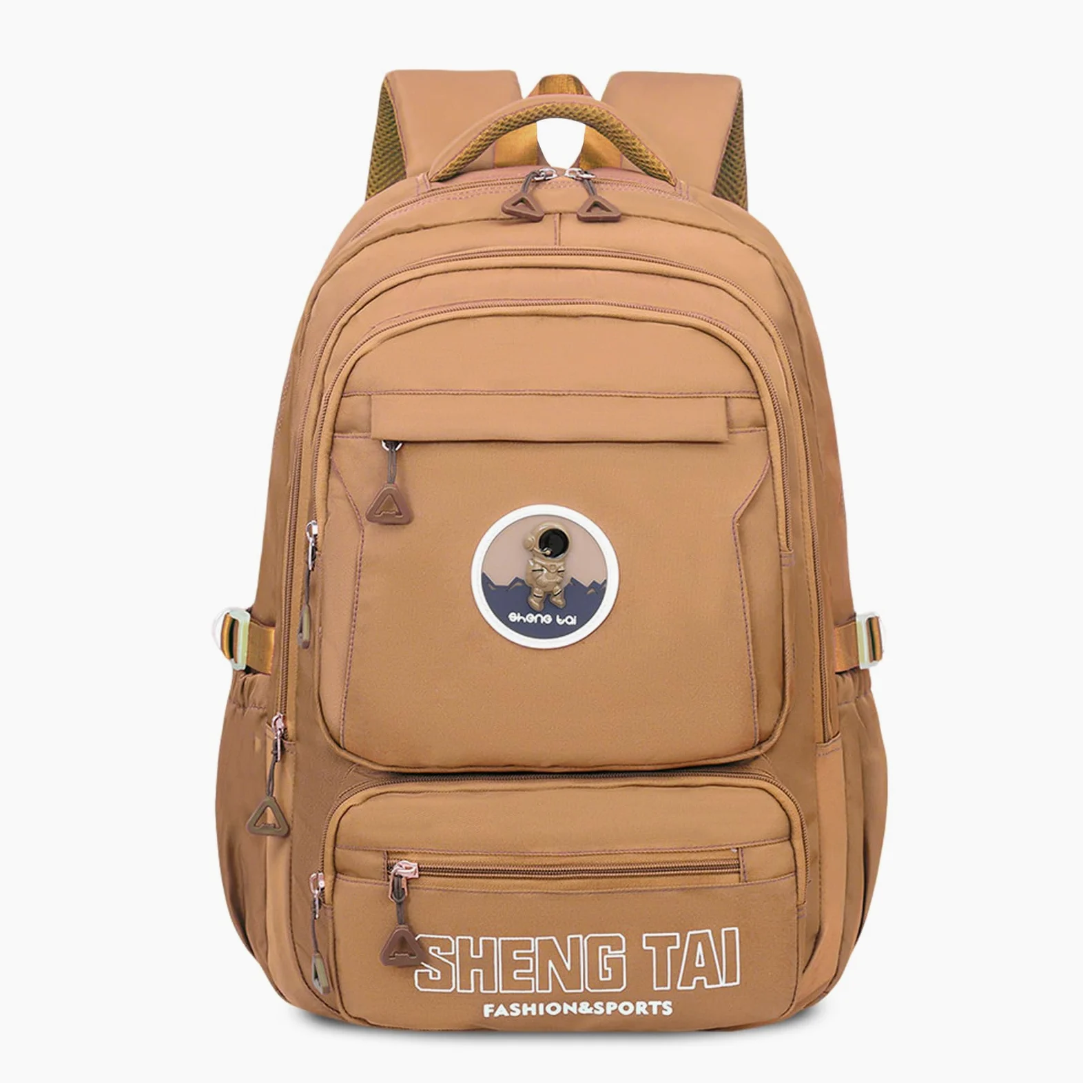 FANDARE Zaino Scuola Zainetto Studente Cartella Zaini Arancione | Borsa Uomo Donna Università Viaggio Lavoro Daypacks