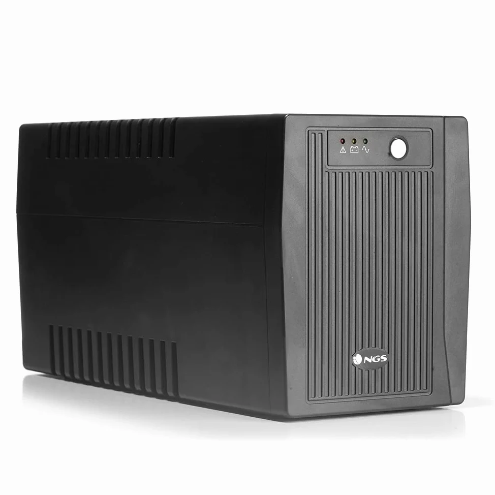 NGS FORTRESS2000V2 - Gruppo di continuità UPS, Off Line UPS 1500 VA, Tensione a Uscita Stabile di 900W per 4 Prese Schuko