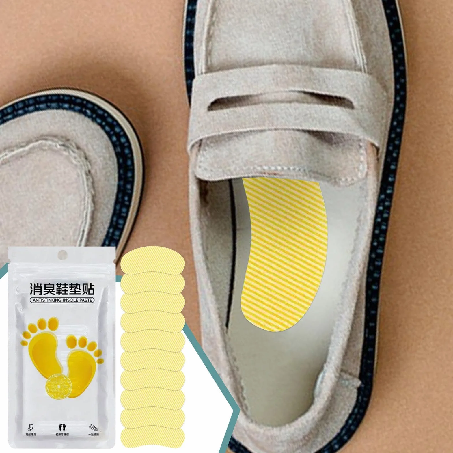Insist Adesivo anti-odore deodorizzazione per scarpe da ginnastica patch rimozione odori lunga durata