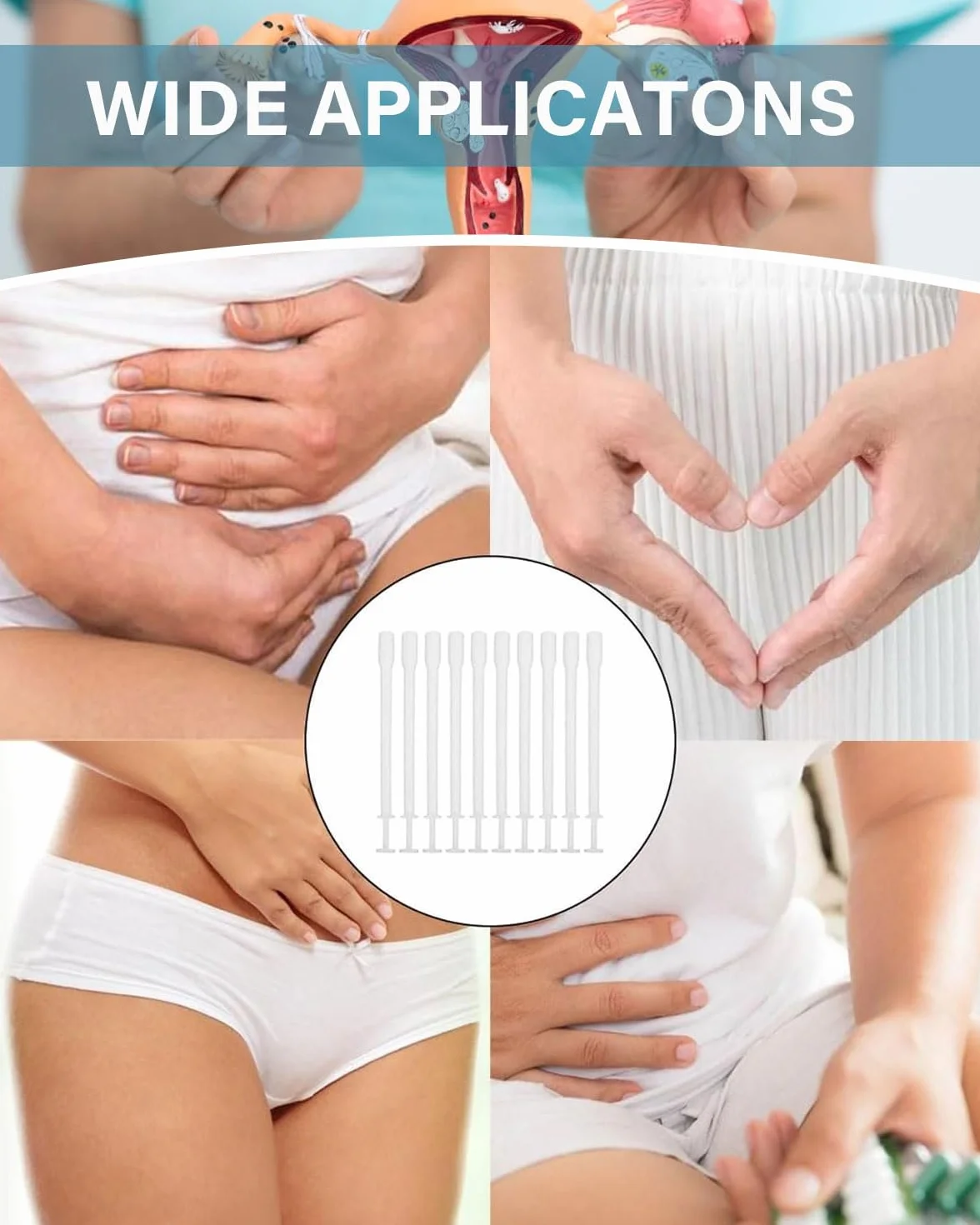 Applicatori Vaginali Monouso 20 Pezzi Bianco Lubrificante Applicatore Anale Iniettore Siringa