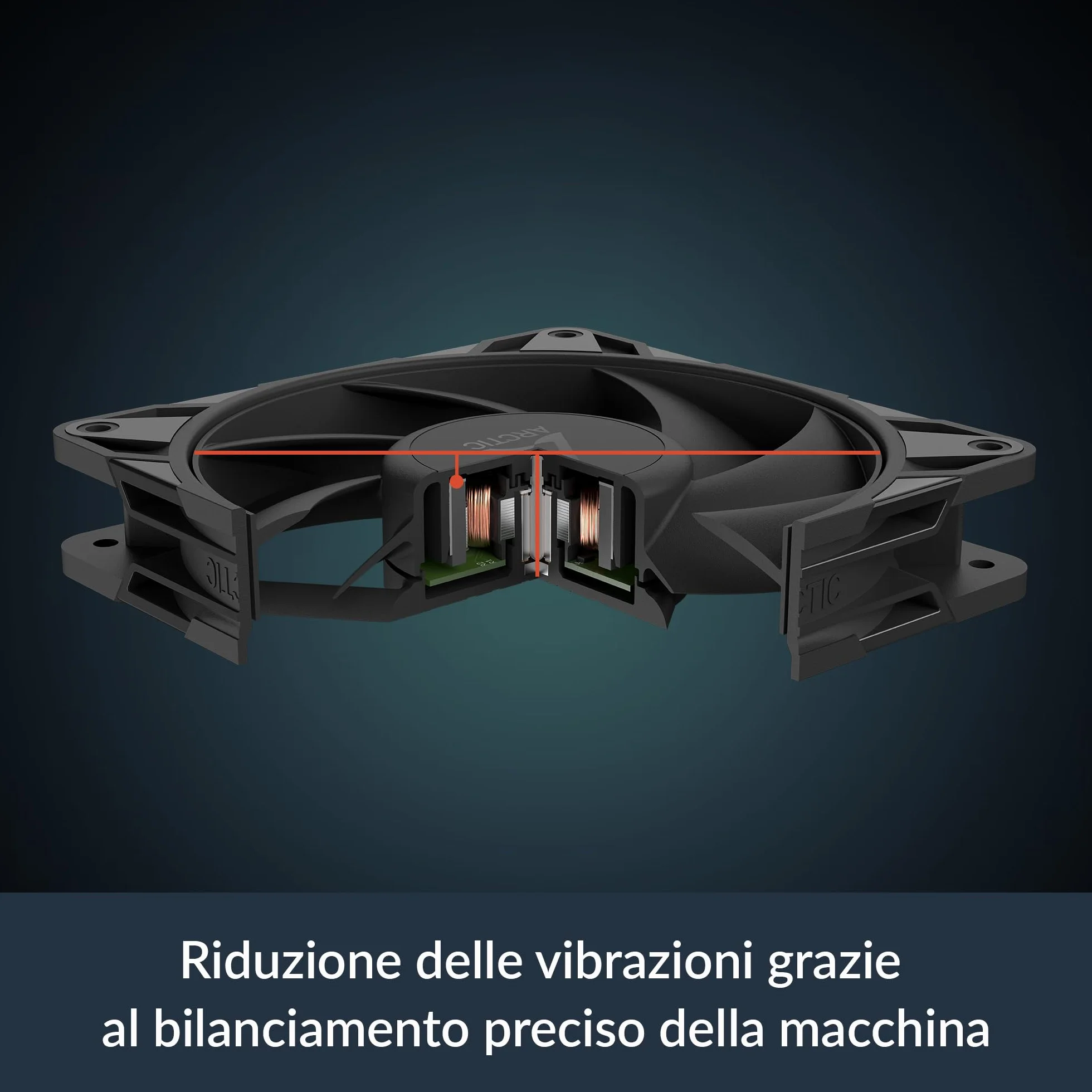 ARCTIC P12 Pro PST LN - Ventola Premium a basso rumore, ventola PWM da 120 mm con splitter per cavo a Y, 450-2000 rpm, 0 rpm <5% PWM, cuscinetto fluidodinamico, 4 pin - Nero