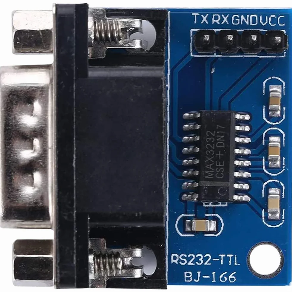 PENGLIN 5 pezzi MAX3232 3,3 V a 5 V DB9 maschio RS232 seriale da Prot a TTL convertitore radice connettore per Arduino Raspberry Pi e microcontrollore