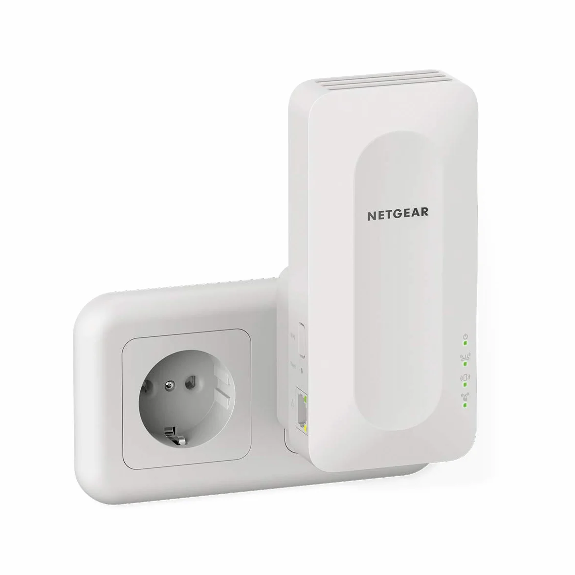 NETGEAR Ripetitore WiFi 6 (EAX15) Ripetitore WiFi Potente per la casa, Dual-Band, Copertura fino 100㎡, Range Extender Amplificatore, Tutti gli operatori Internet