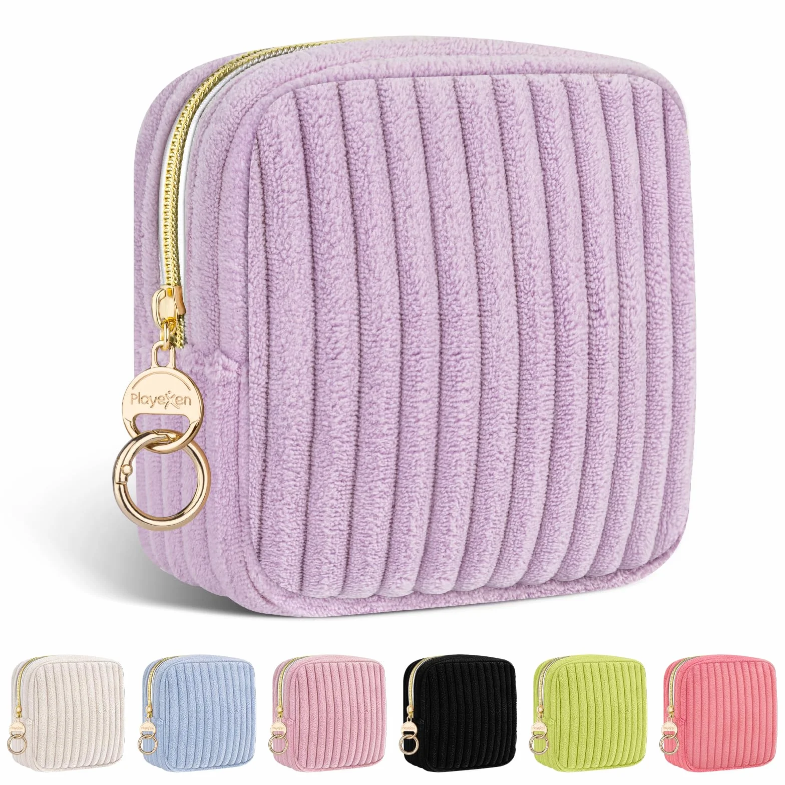 Pochette Porta Assorbenti Igienici con Cerniera Piccola Portatile Viola