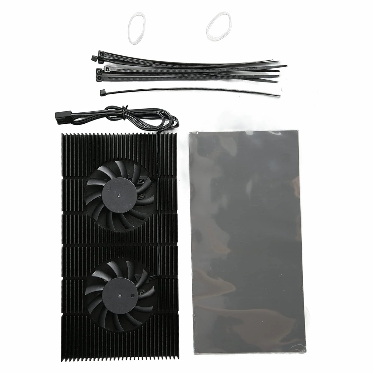Dispositivo di Raffreddamento della Piastra Posteriore Facile Installazione Raffreddatore della Piastra Posteriore della GPU Dual Fan Dissipatore di Calore Veloce Lavorazione CNC
