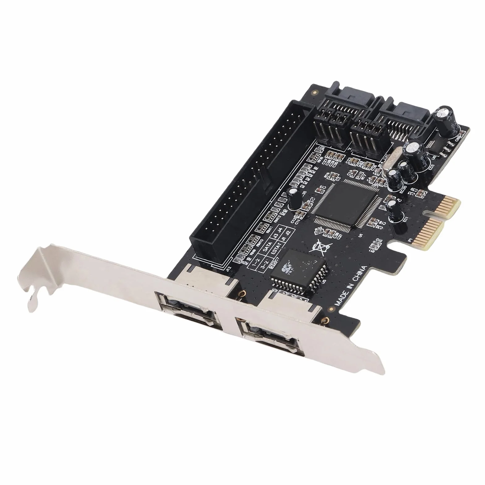 Bewinner Scheda Adattatore PCIe a IDE Scheda Controller PCI Express a Doppia Porta con velocità da 3 Gbs Supporto di Grande capacità per Dischi Rigidi ATA Opzioni di Archiviazione Versatili per