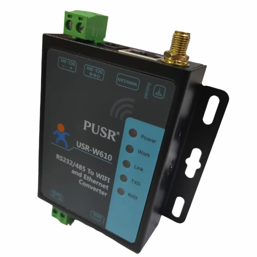 USR-W610 Wireless Converter Serial to WiFi Ethernet Converter RS485/RS232 WiFi Serial Server Support Modbus Gateway Realizza dati seriali e pacchetto dati TCP/IP Trasmissione trasparente