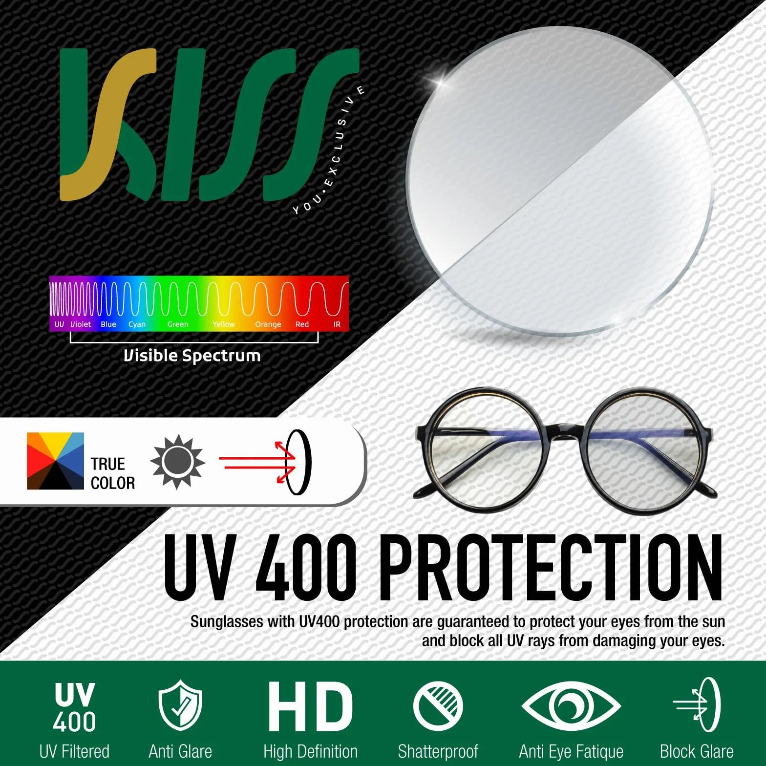 KISS AIR FORCE Occhiali da Vista Uomo Donna Aviatore Montatura Metallo Leggera Lenti Fotocromatiche Anti Luce Blu PC TV Gaming