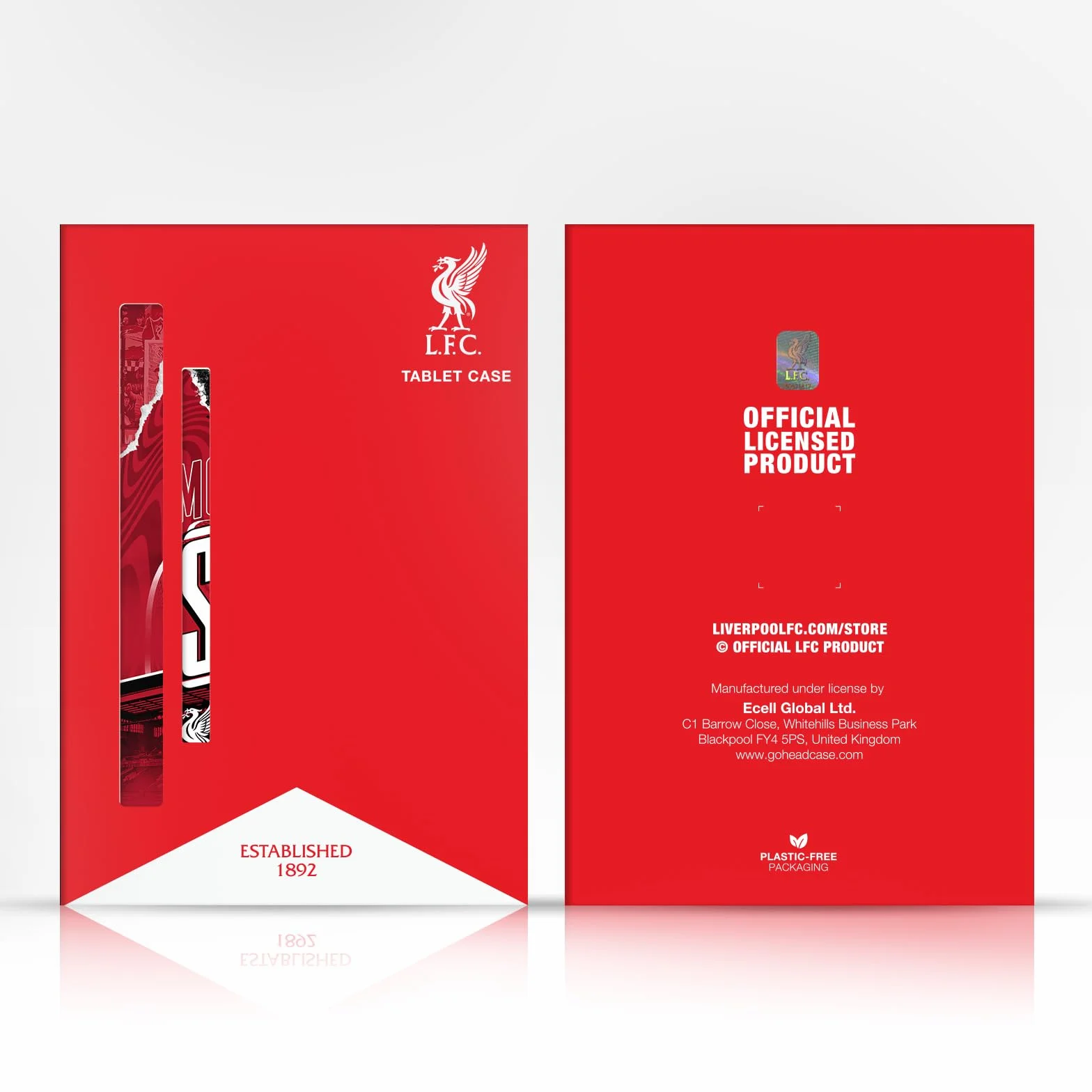 Head Case Designs Licenza Ufficiale Liverpool Football Club Home 2021/22 Custodia Portafoglio in Pelle Compatibile con Apple iPad 9.7 2017 / iPad 9.7 2018