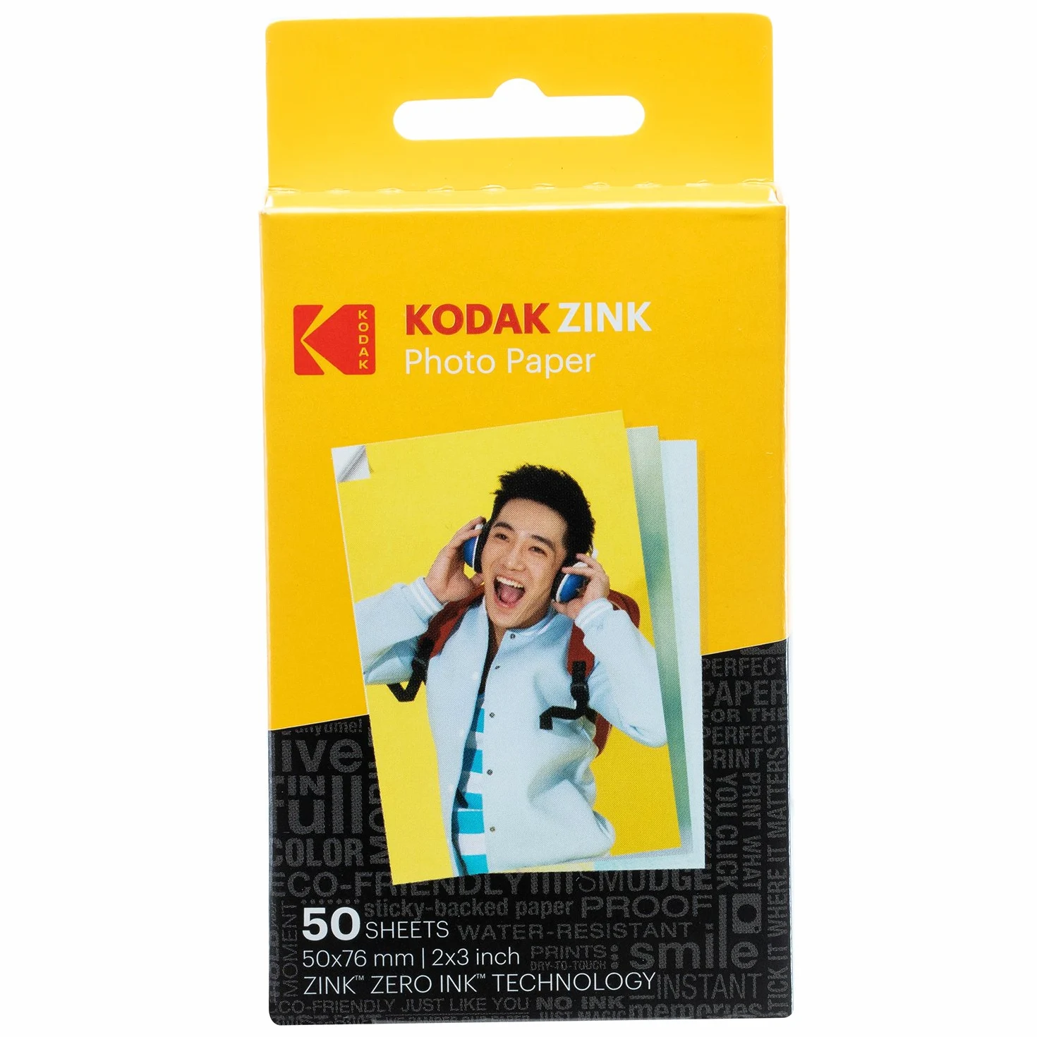 Kodak Step Stampante Stampante Fotografica Portatile, Wireless, Tecnologia Zink Zero Ink, Stampa Foto Adesive 2"X3" Da Dispositivi Bluetooth O Nfc + Carta Fotografica, 50 Pezzo 50 X 76Mm