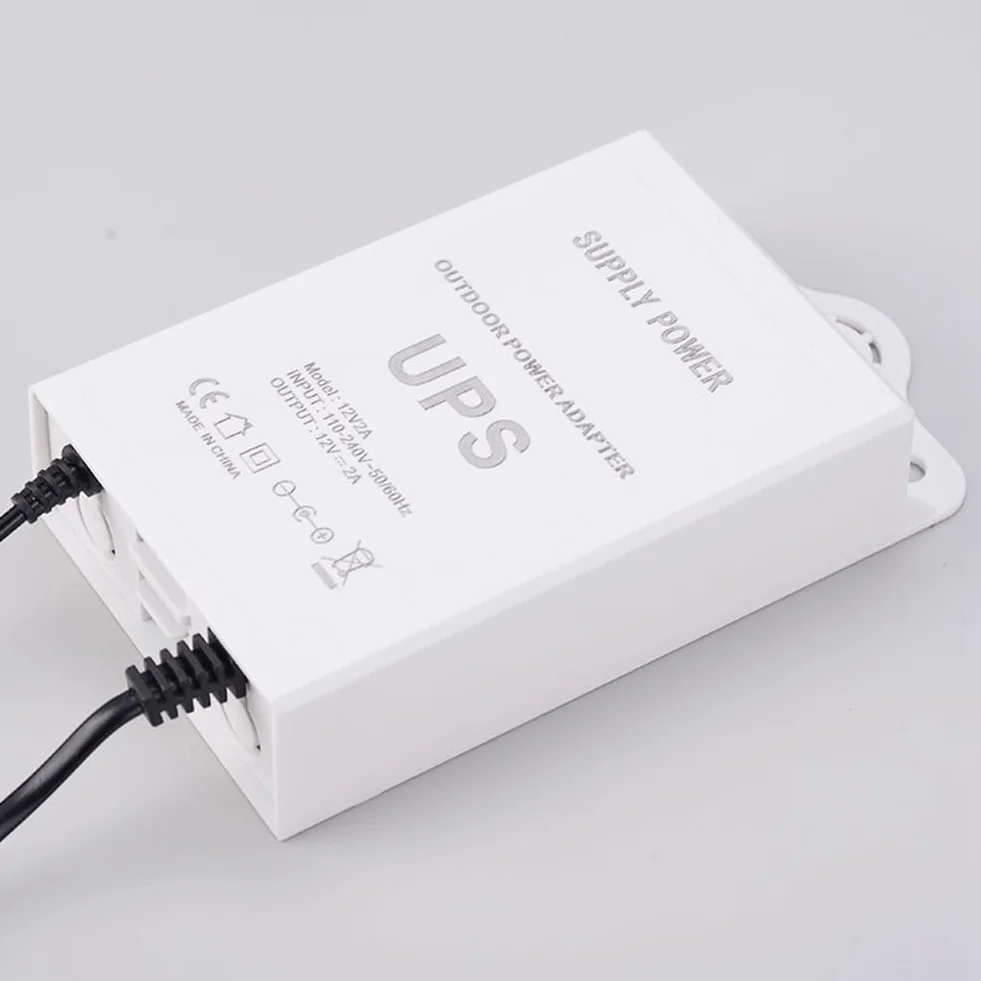 Persistence Gruppo di Continuità 12V-2A per WiFi, Router, Modem, Telecamera di Sicurezza Mini UPS Protezione di Backup per Batteria Spina UE
