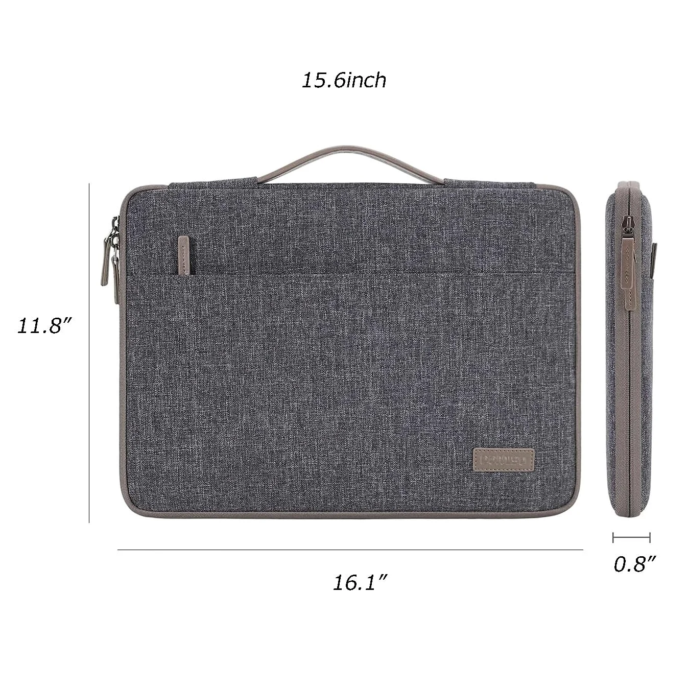 Borse per PC portatili Custodia for laptop da 15,6", 17" pollici Valigetta Borsa resistente all'acqua Protezione da trasporto portatile con maniglia Borsa Porta PC