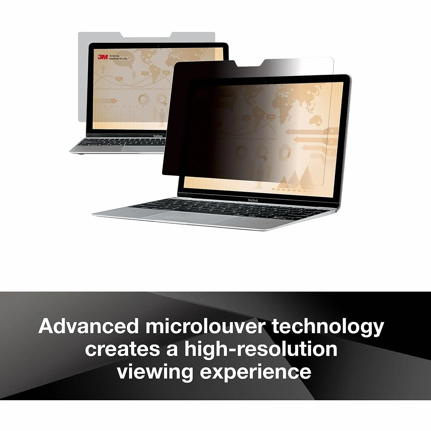 3M Privacy Filter for 13.3" Widescreen Laptop, Nero