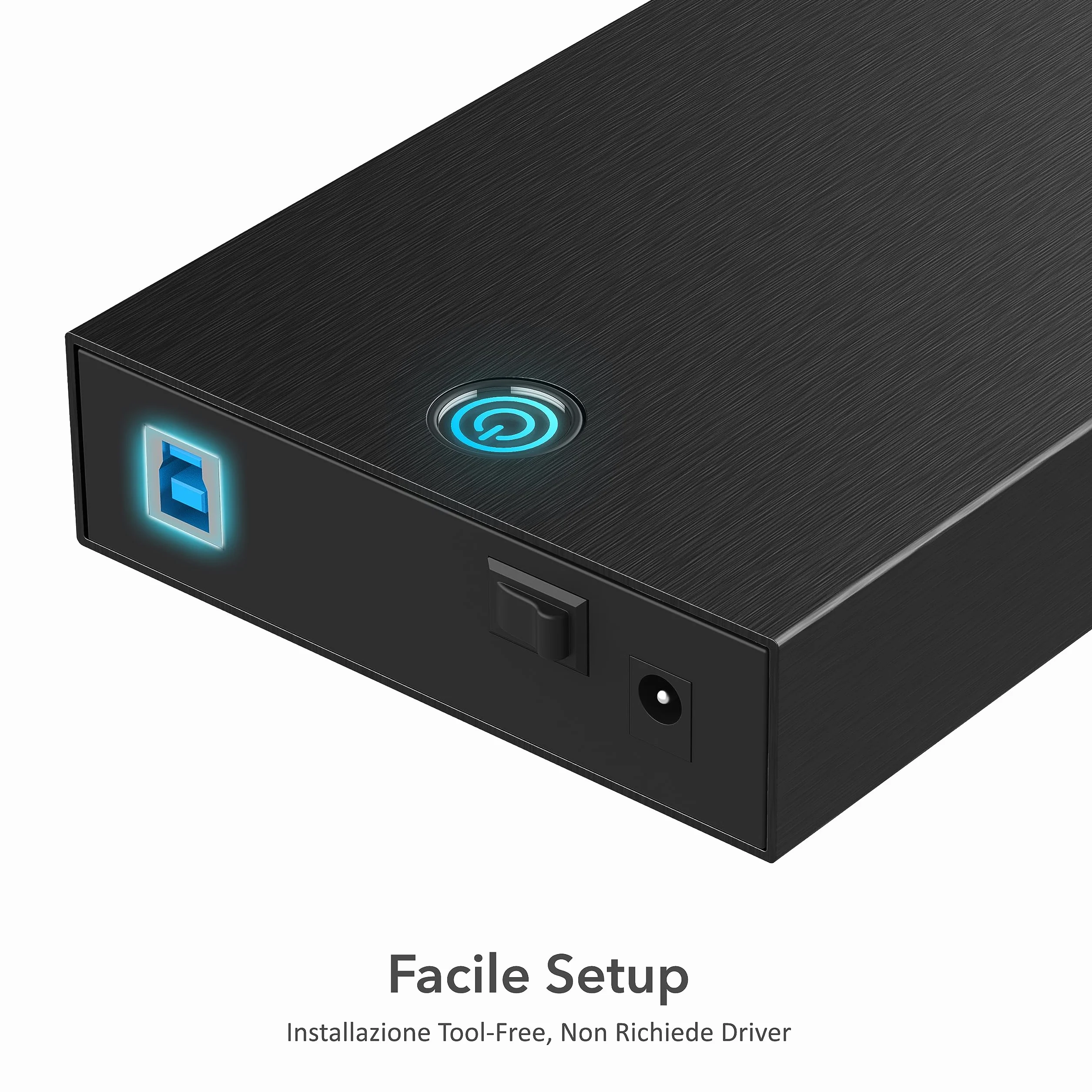 SABRENT Case SSD HDD Hard Disk Esterno SATA 2.5 3.5" USB 3.2 Docking Station 22TB UASP EC-KSL3