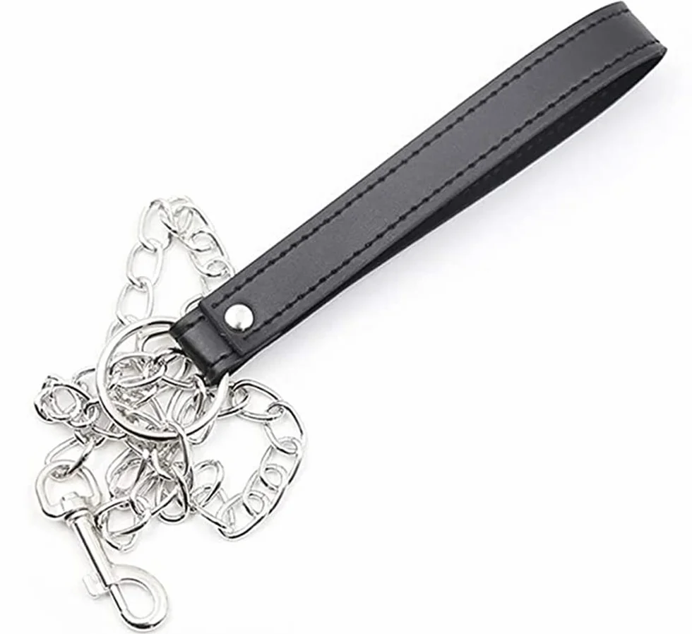 Collana regolabile in peluche pelle