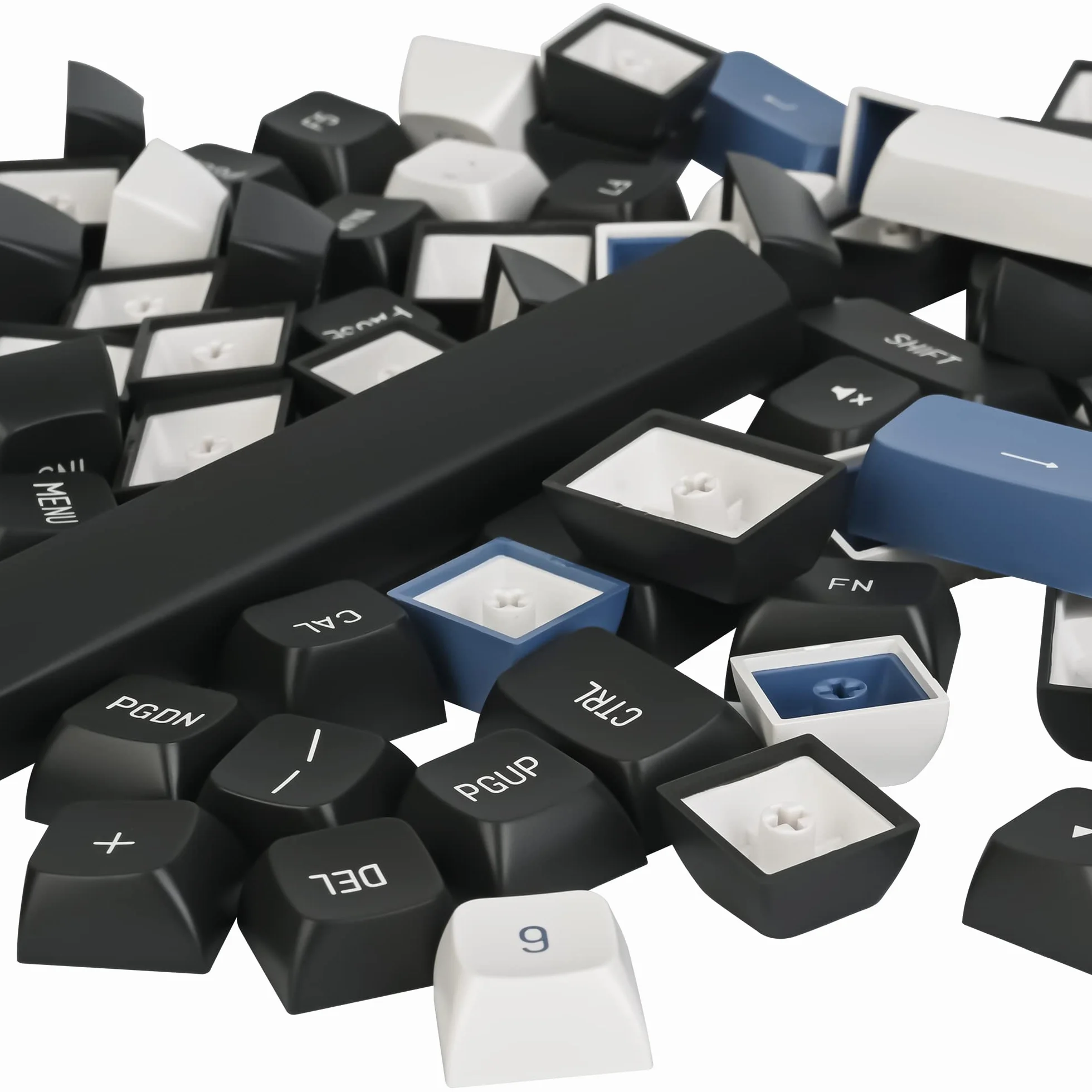 Guffercty kred - Set di 160 keycap PBT double-shot a forma di sfera, copritasti personalizzati con barra spaziatrice da 6,25u/7u per layout ANSI e ISO, interruttori Cherry MX, Gateron, Kailh