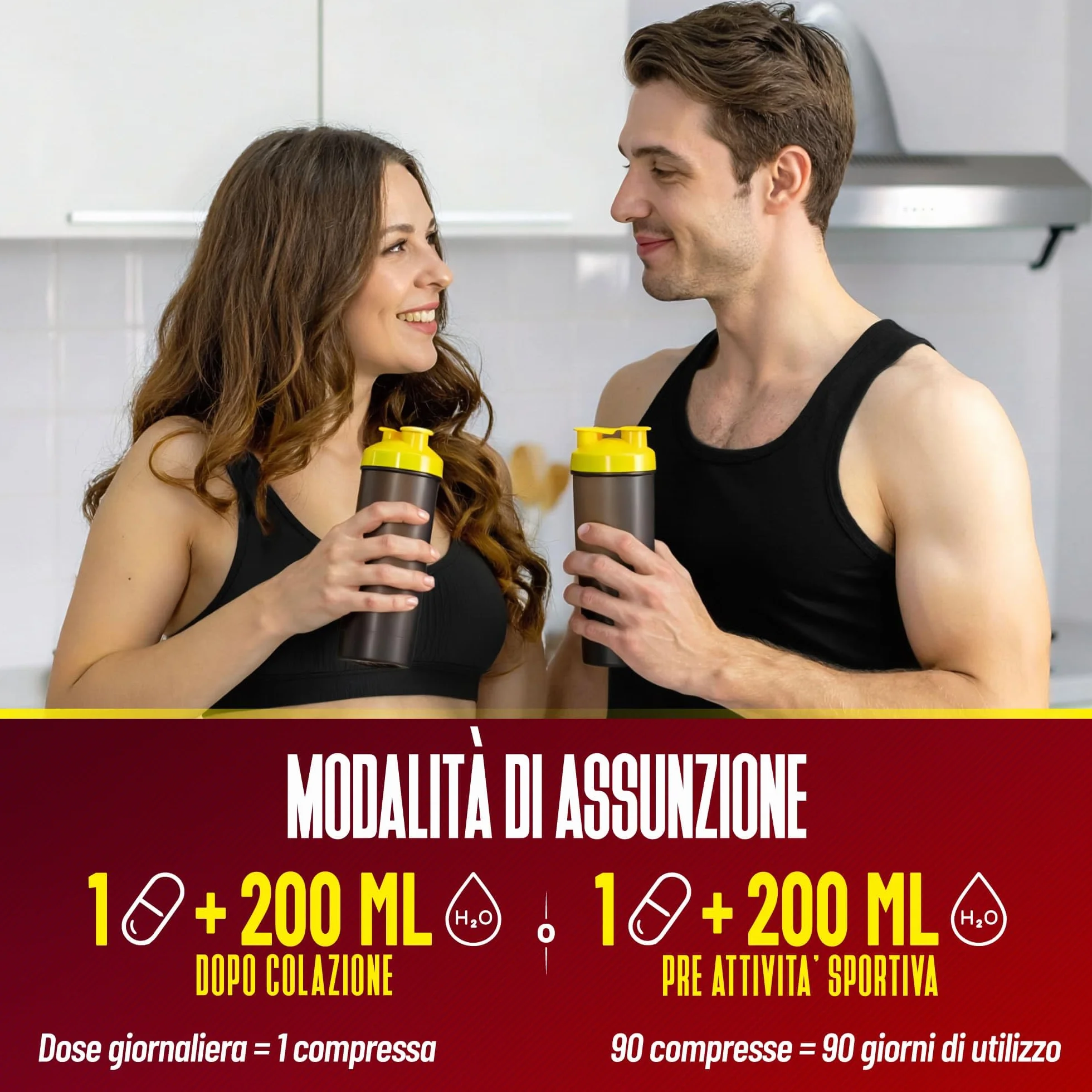 Integratore alimentare Garcinia Cambogia Arancio Amaro Tè Verde Maté Guaranà Zenzero Cola Noci Caffeina Anidra 90 compresse