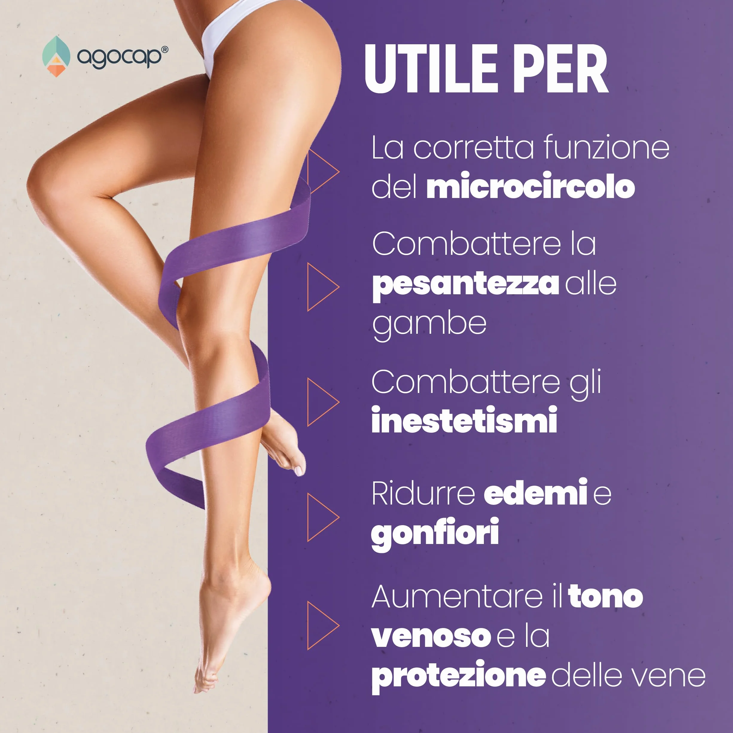 Venactum Diosmina Esperidina 60 compresse per Circolazione gambe e Vene Varicose