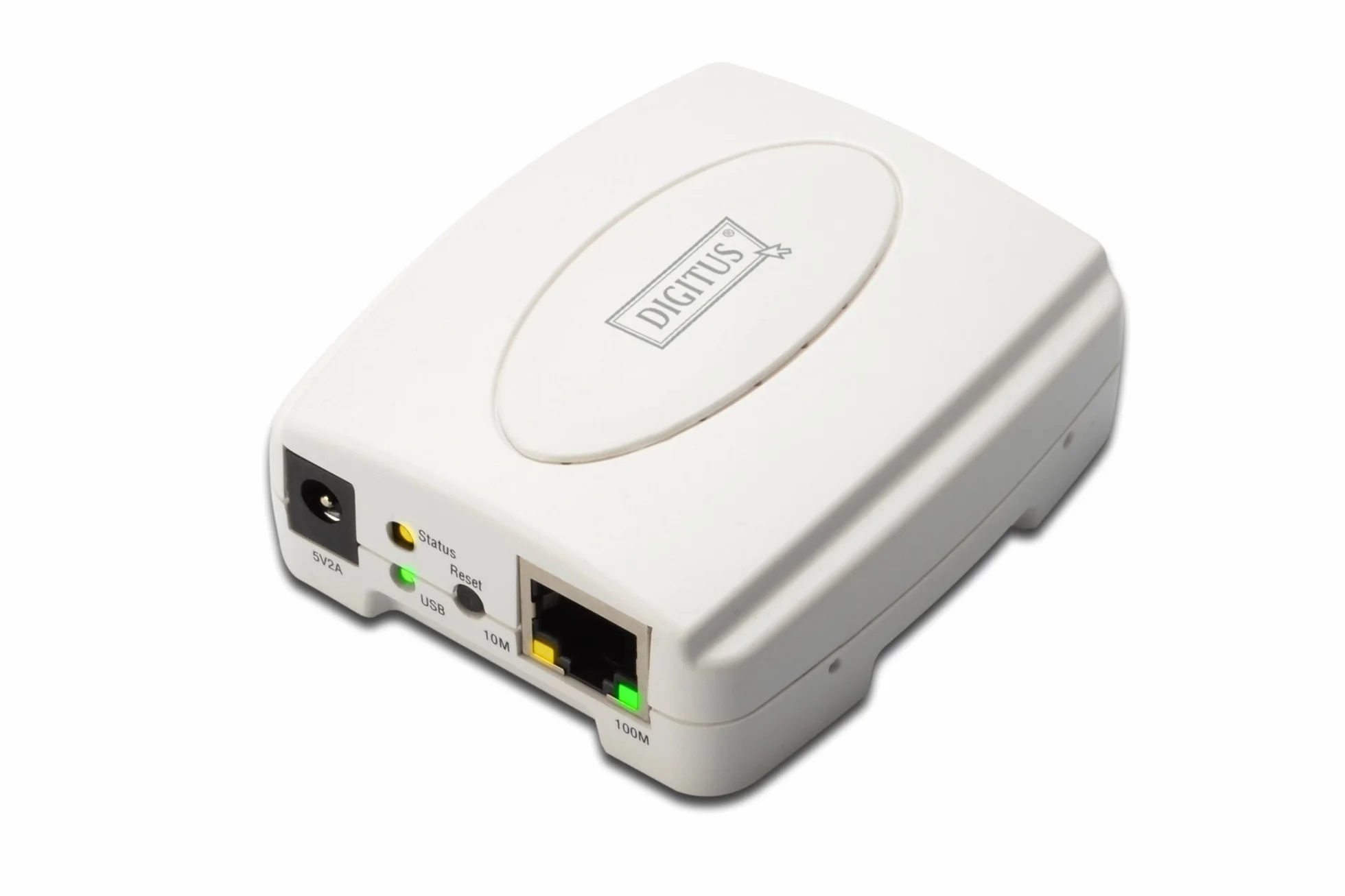 Digitus DN13003 Print Server USB 1 Porta - Connettore Rj45 Femmina e USB A Femmina