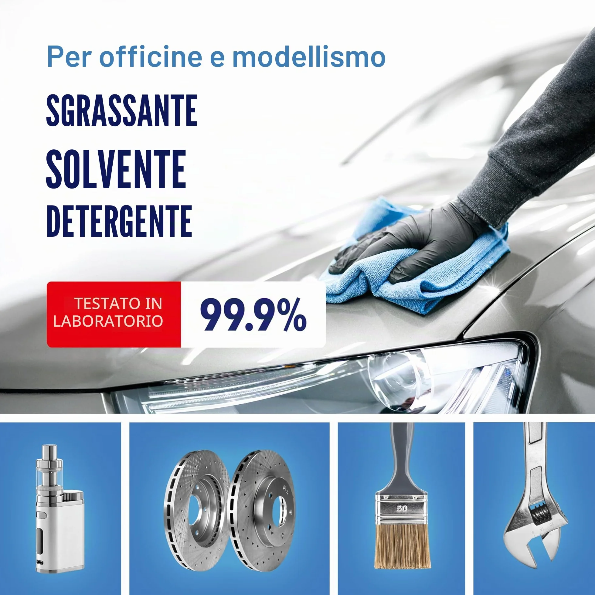 Isopropanolo Alcool Puro al 99.9% Isopropilico Detergente IPA 1 litro