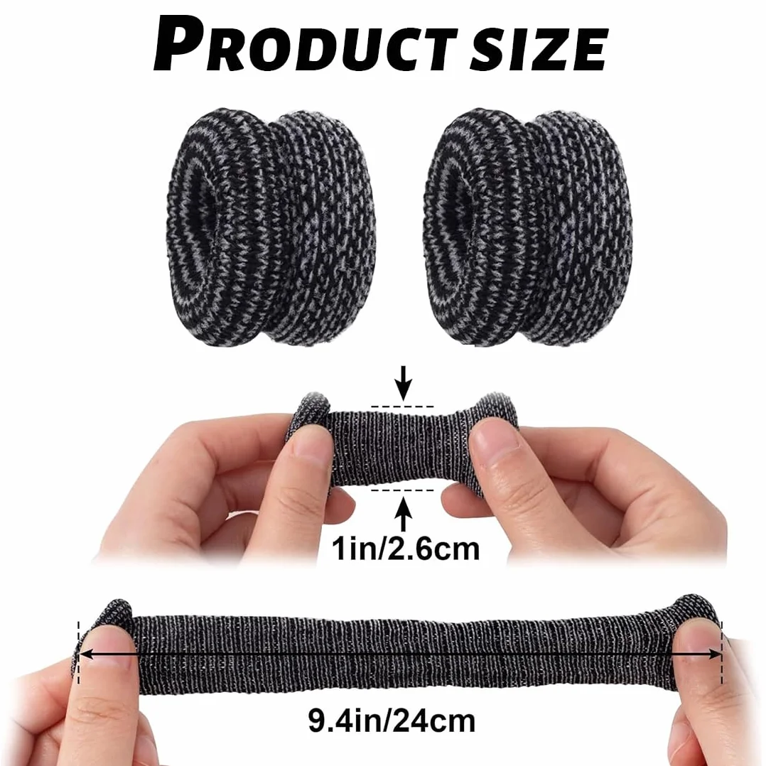 Bendaggio Tubolare per Dita, Bende Proteggi Dita Mano, Fascia Protettiva Traspirante (Nero)