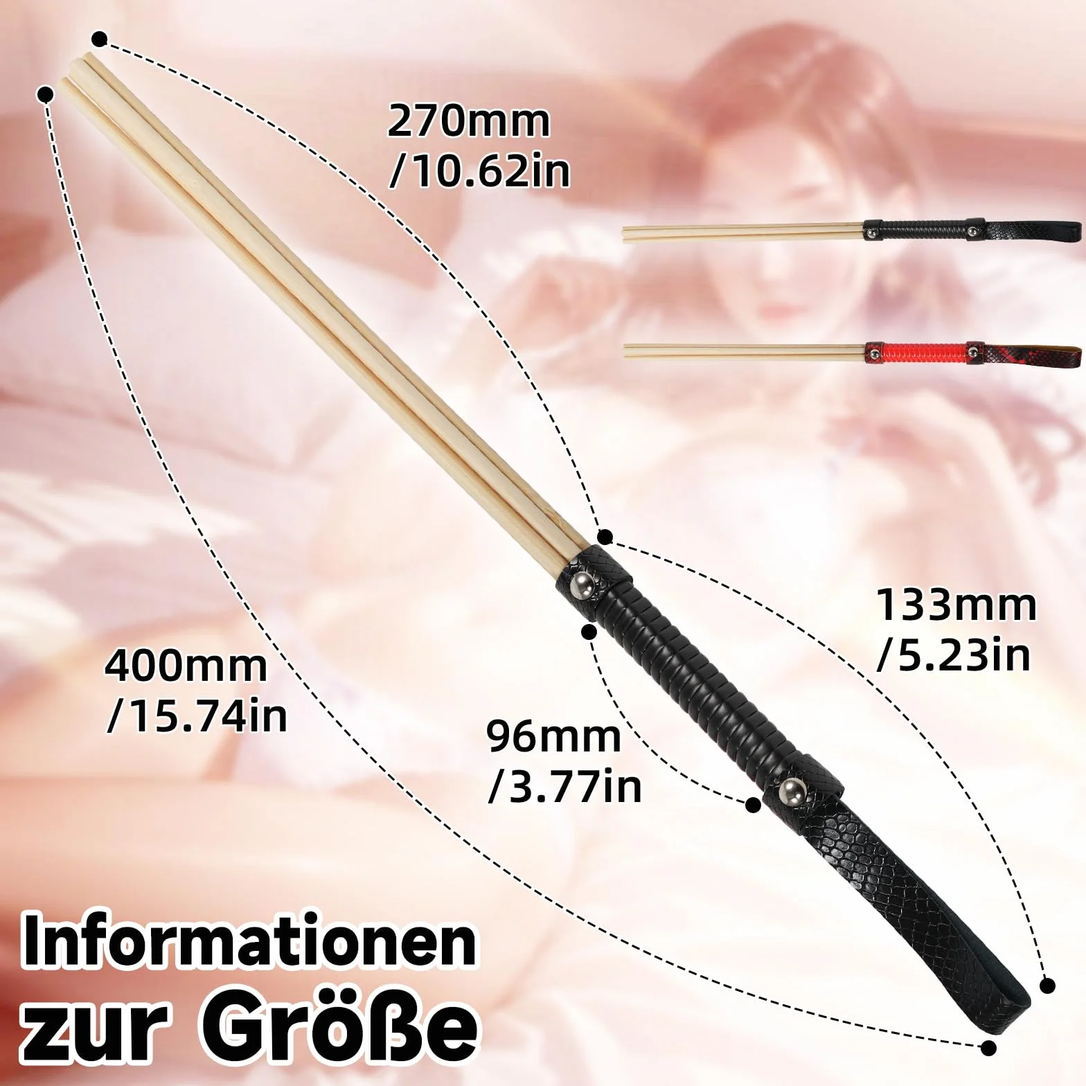 Frusta Bondage in Pelle Flogger Adulti Accessori Giocattoli Sessuali Coppie (Black)