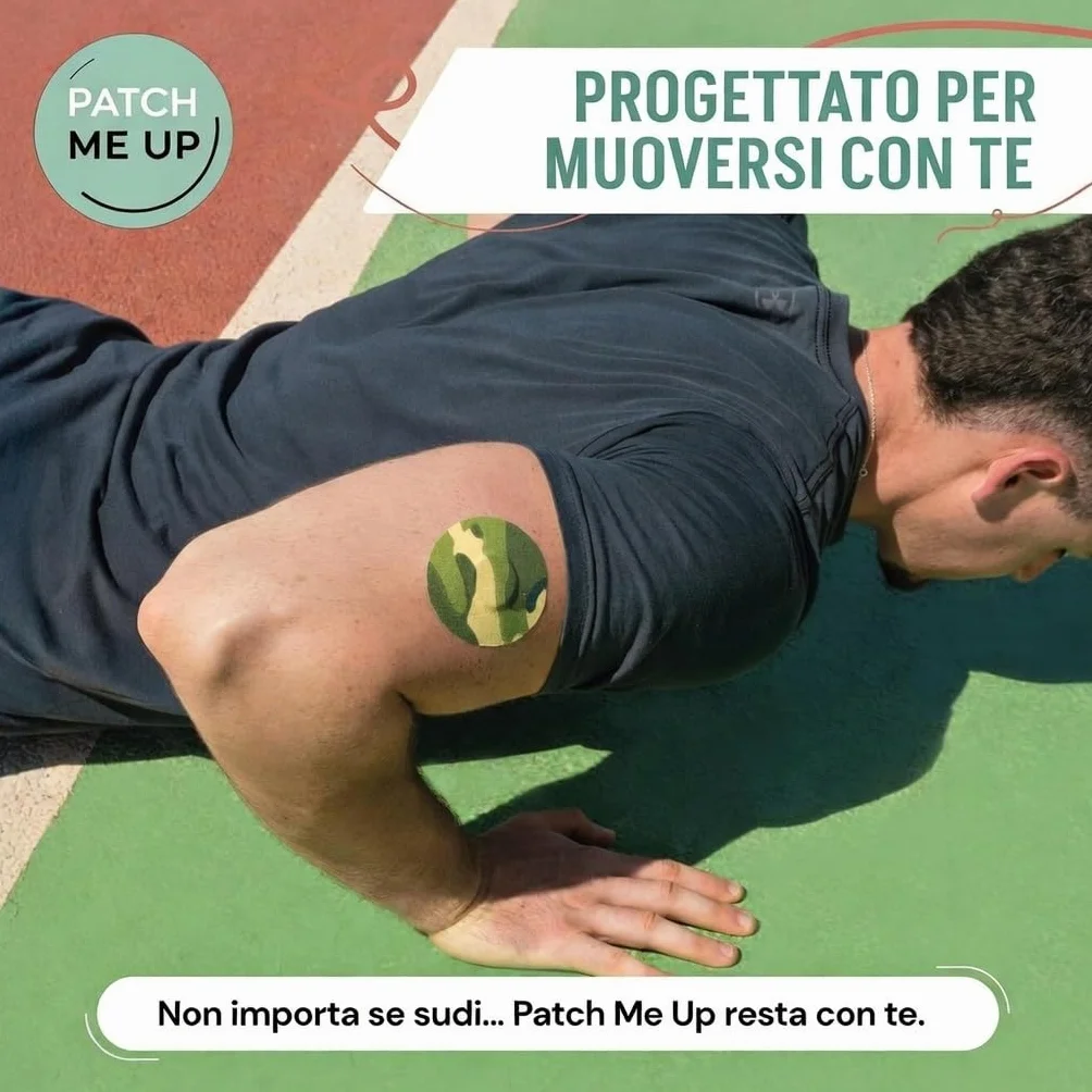 Cerotti per FreeStyle Libre 2 & 3 – Cerotti Sensore Impermeabili Ipoallergenici Traspiranti, Tenuta 14 Giorni, Diabete CGM Overpatch Mimetico
