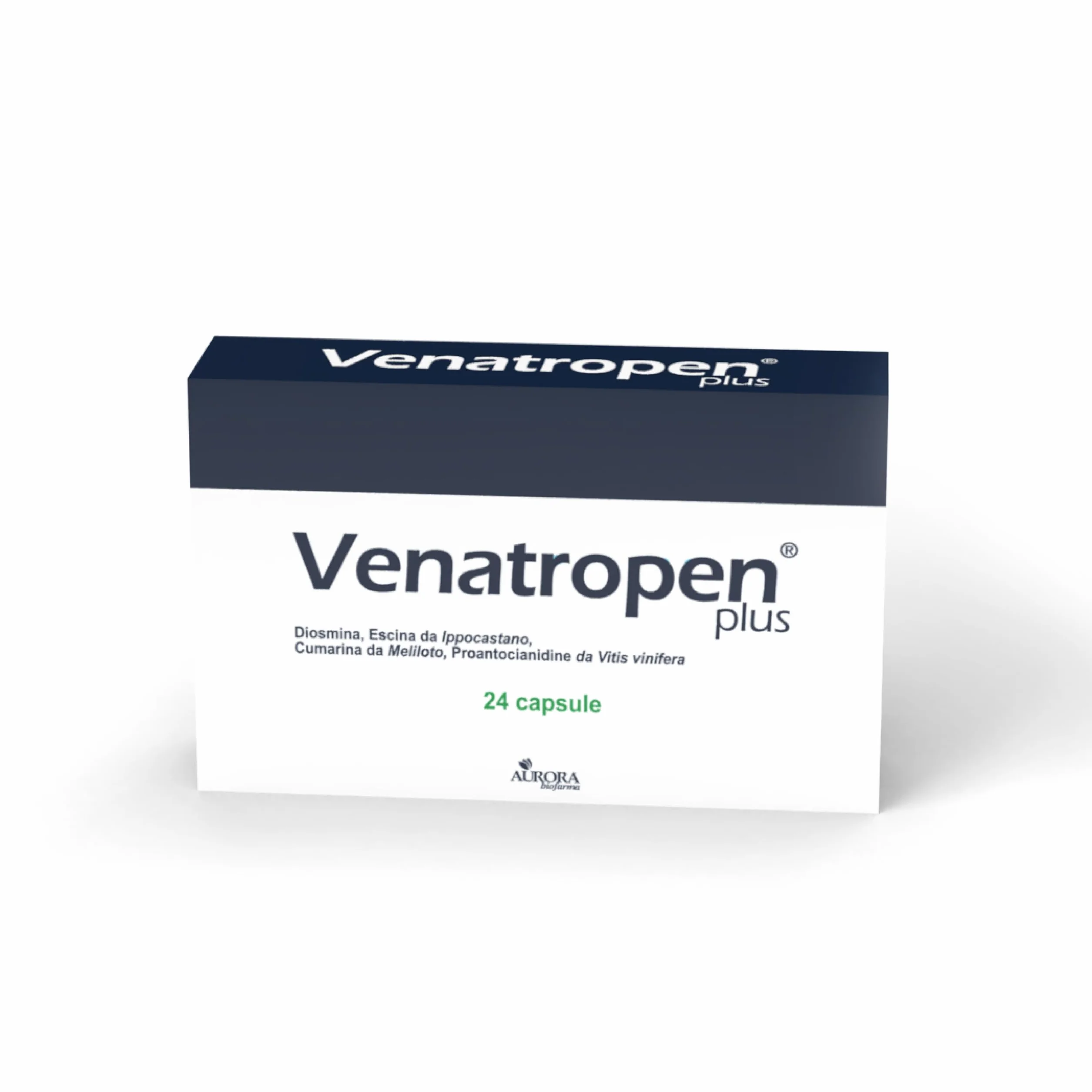 Aurora biofarma Venatropen Plus Integratore Circolazione Diosmina Estratti Vegetali 24 Capsule