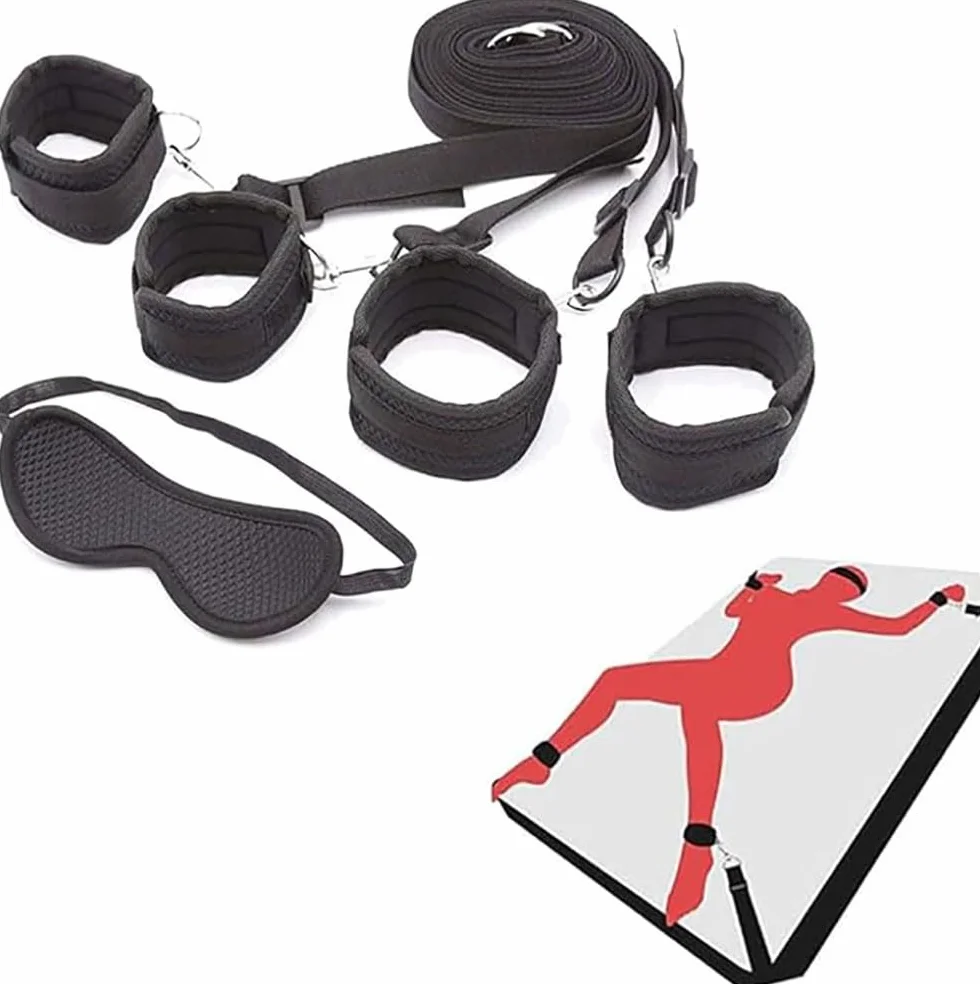 Giochi da Letto Sport Stripe Cinghie di Nylon Supporto per Arti Fisso