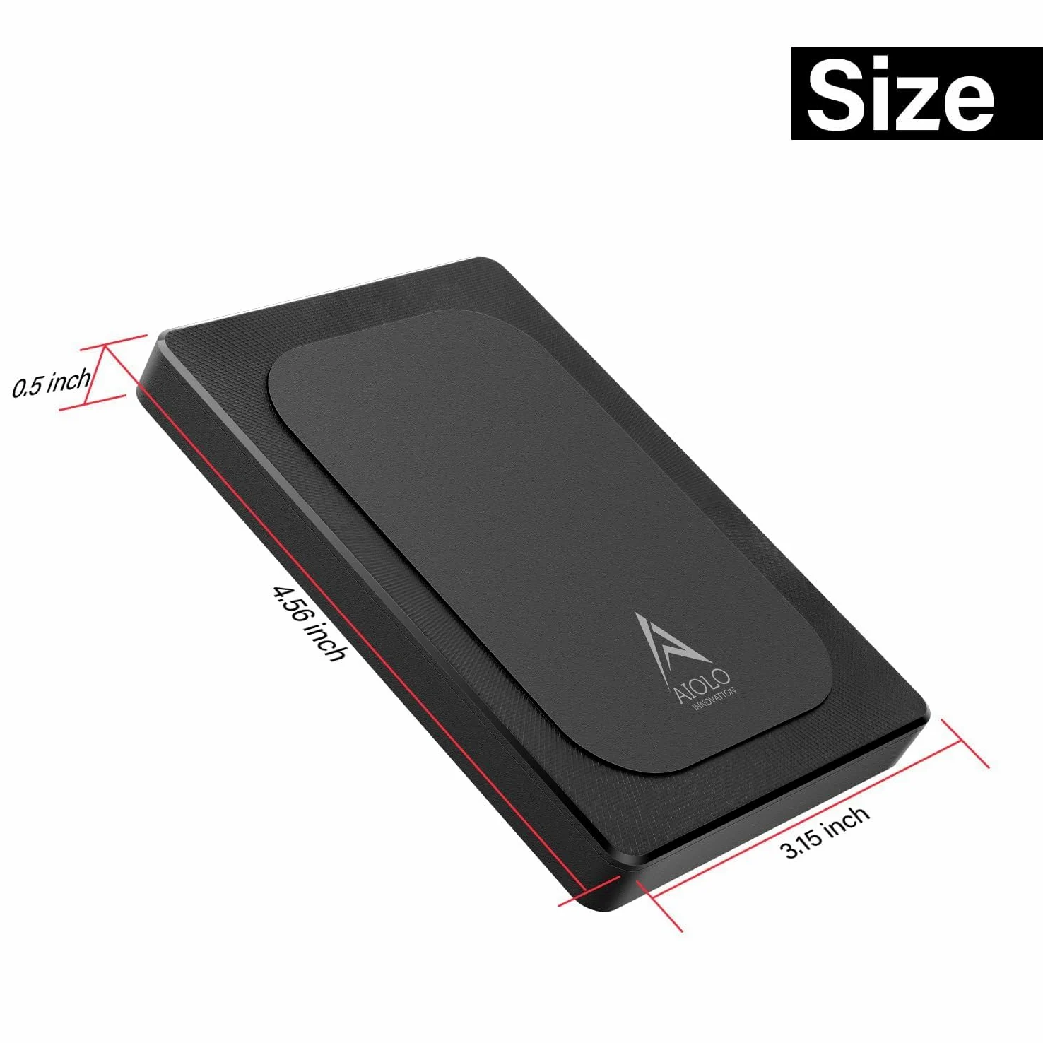 Aiolo Innovation Hard Disk Esterno 320GB 2,5" Ultra Slim Portatile USB3.0 SATA HDD Storage per PC, Macbook, PS4, PS5, Xbox Series S, Xbox Series X, TV