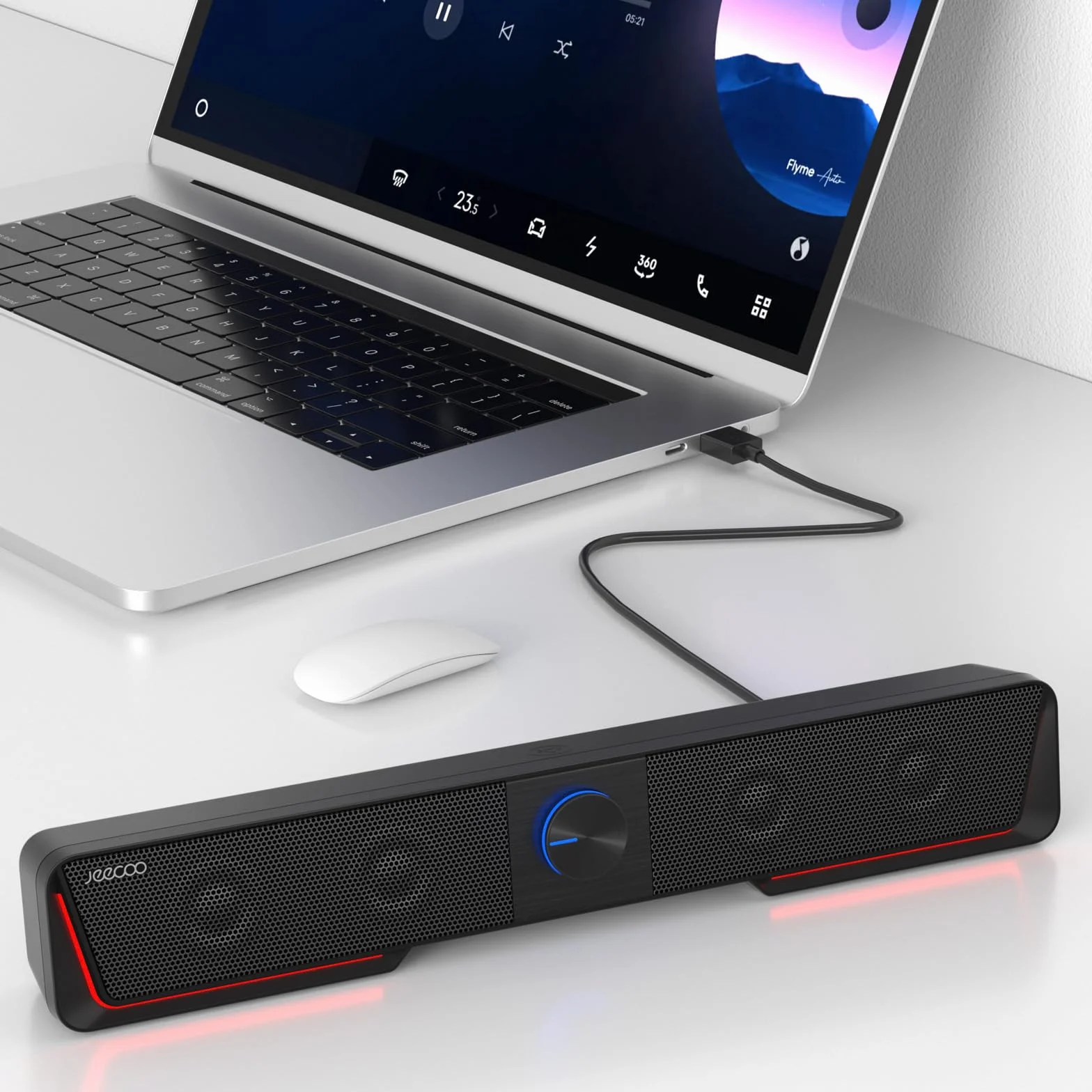 Jeecoo A40 Altoparlante per Computer 2.0 USB Casse PC Stereo Sound Bluetooth Giochi