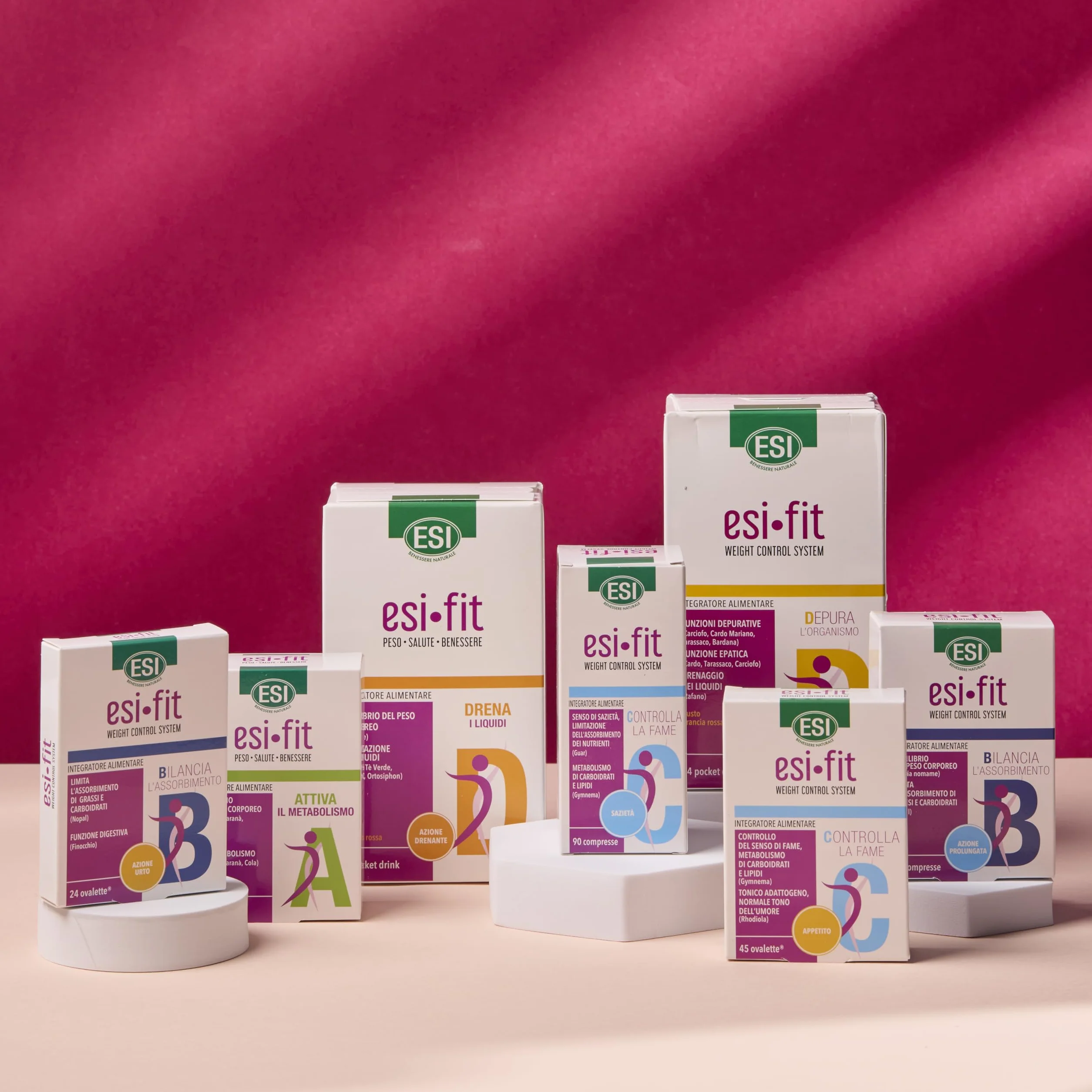 ESI Fit Drena Integratore Alimentare con Pilosella, Tè Verde, Potassio e Magnesio, 24 Pocket Drink
