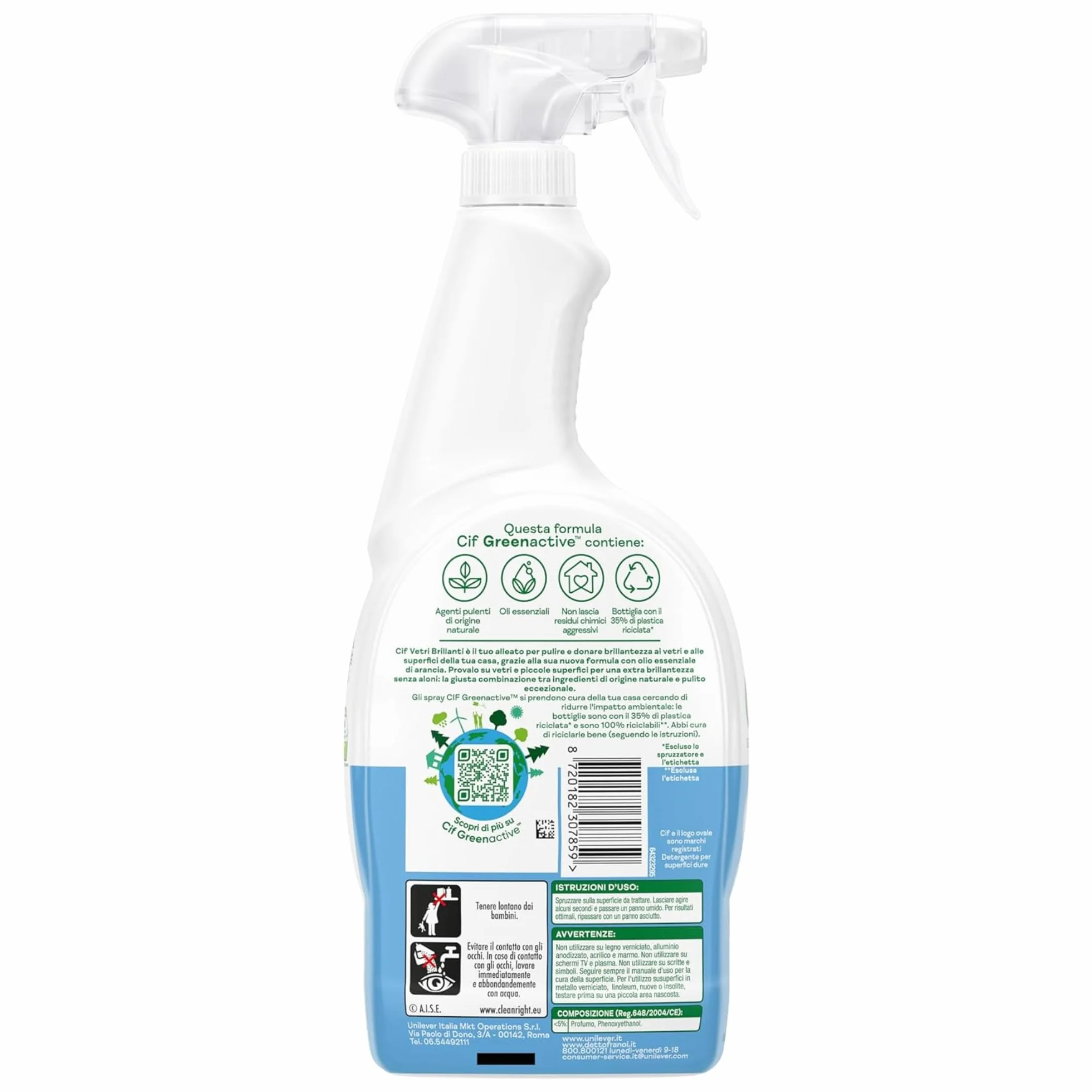 VETRI BRILLANTI Spray do Szyb 650ml 4 szt. Oli Essenziali Arancia