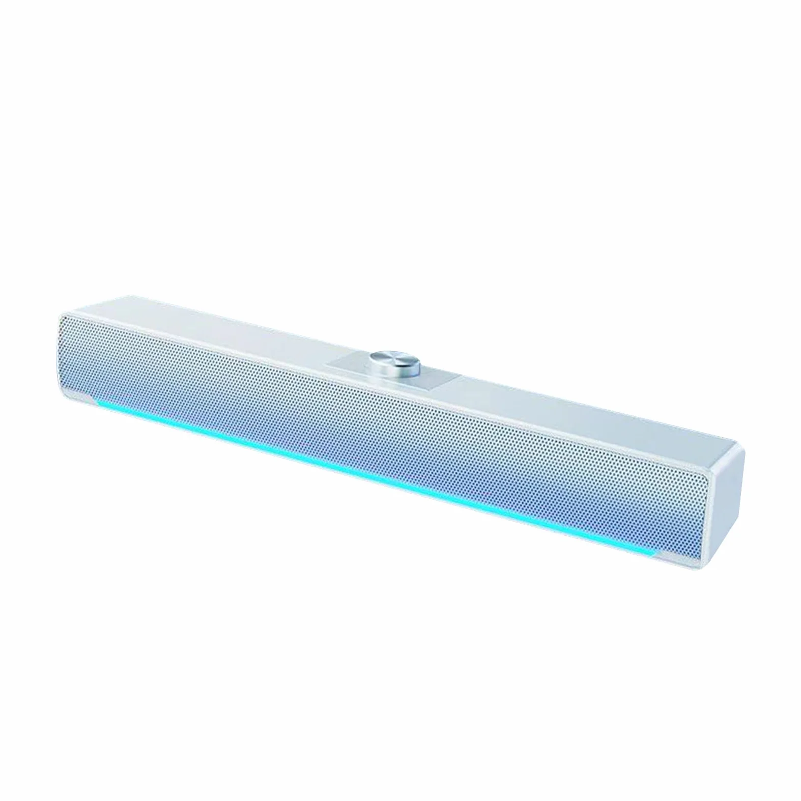 Altoparlanti per Computer da Tavolo, 3W USB Gaming PC Soundbar, Luci RGB Portatili Casse e 3D Stereo Surround per Laptop, Tablet, Monitor, TV, Ufficio, Feste, Casa (Wired)