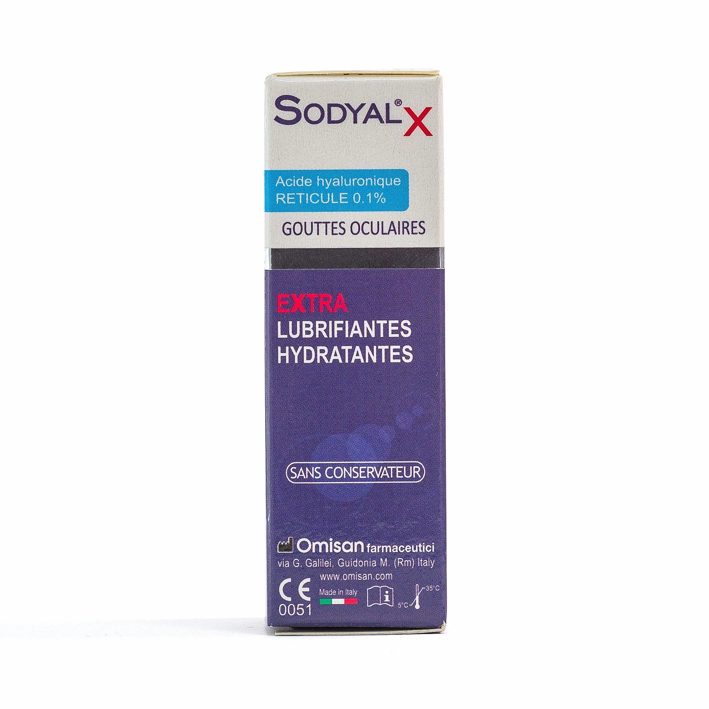 Sodyal X Extra lubrificante ed idratante Gocce oculari con Acido ialuronico cross-linkato 10 ml