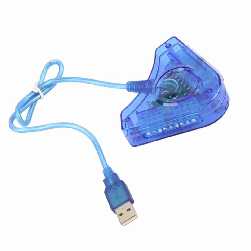 Adattatore controller USB Tieline doppia porta per controller PSX PS2 a PC convertitore mouse tastiere splitter