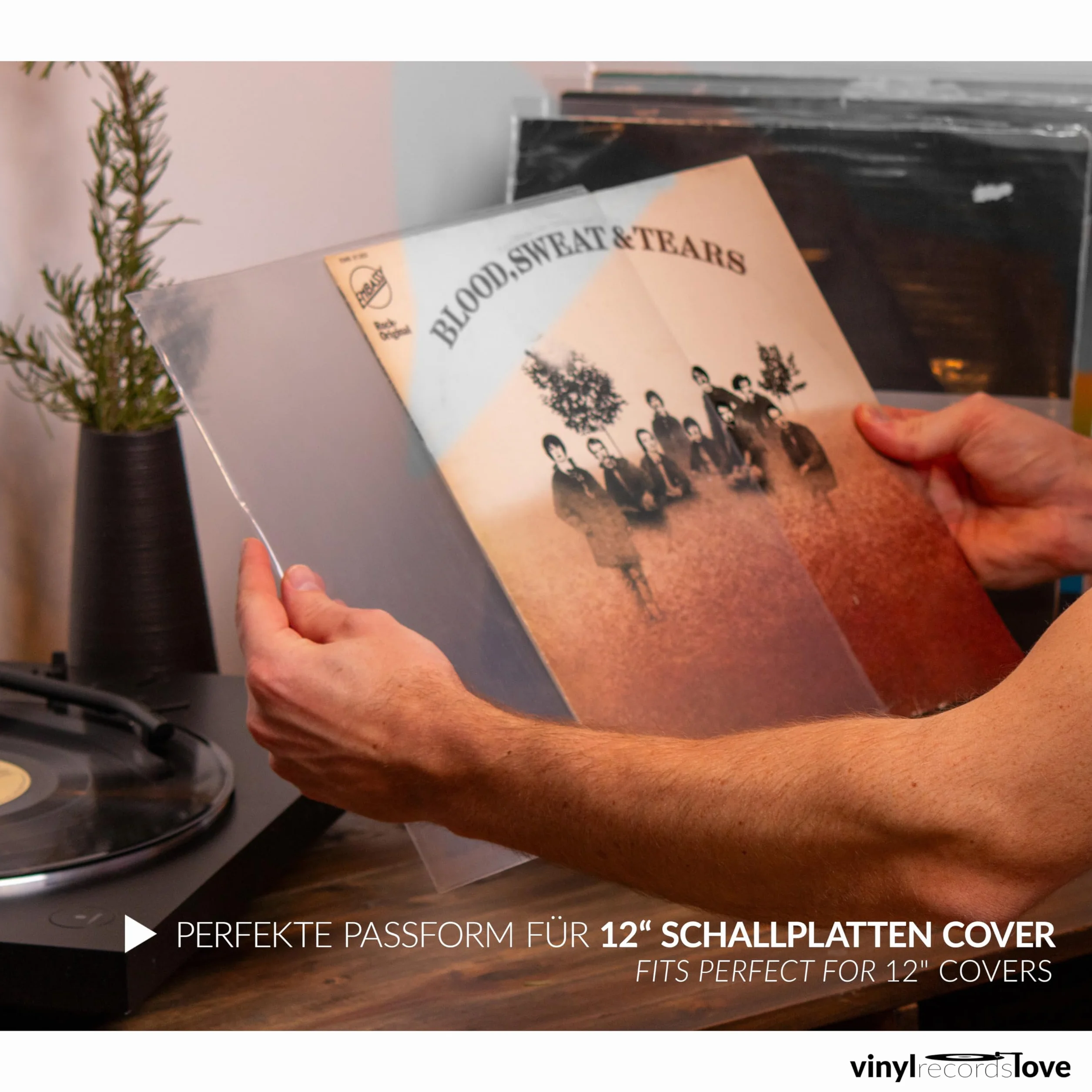 Buste Vinili 33 Giri | 50 Pezzi Molto Trasparenti e Robuste in Polietilene | Protezione Ottimale | Antistatiche | Vinyl Sleeves