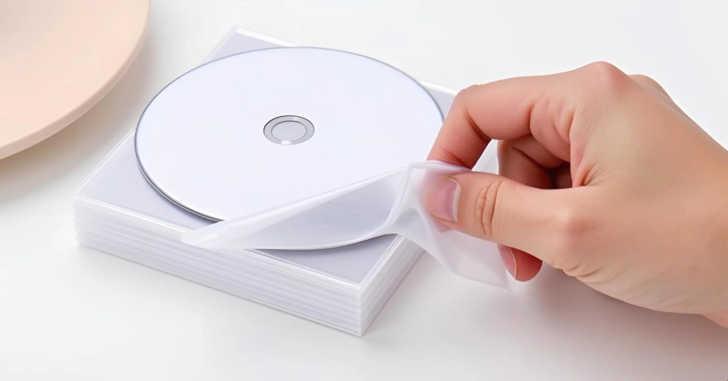 100X Custodie CD Dvd Bluray | Bustine Buste Trasparenti, PVC | Aletta di Chiusura, Protezione Dischi, visibilità Etichette | Conservazione Dischi Senza Polvere