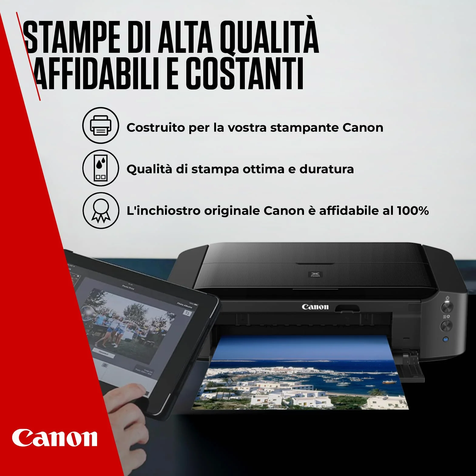 Canon Multipack Cartuccia Originali PG-575/CL-576 1 Nero 1 Colori 4x6 Carta Fotografica 50 Fogli